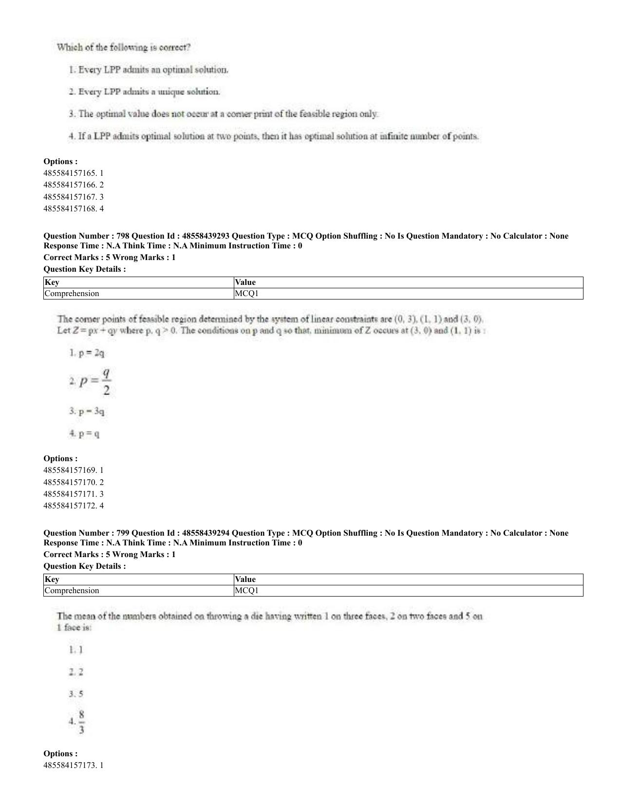 CUET 2023 English Urdu Shift 3 Question Papers - 02 Jul 2023 - Page 415