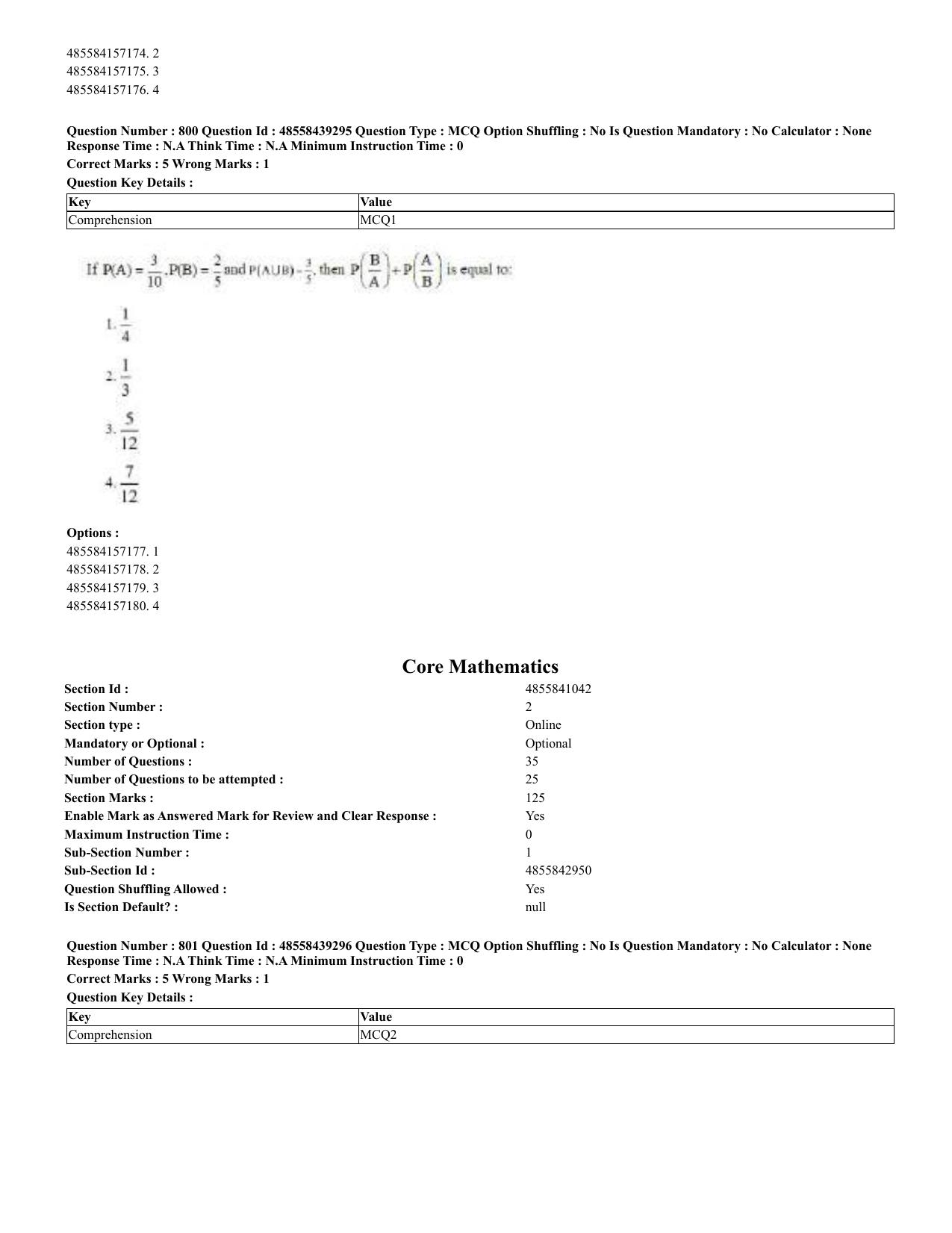CUET 2023 English Urdu Shift 3 Question Papers - 02 Jul 2023 - Page 416