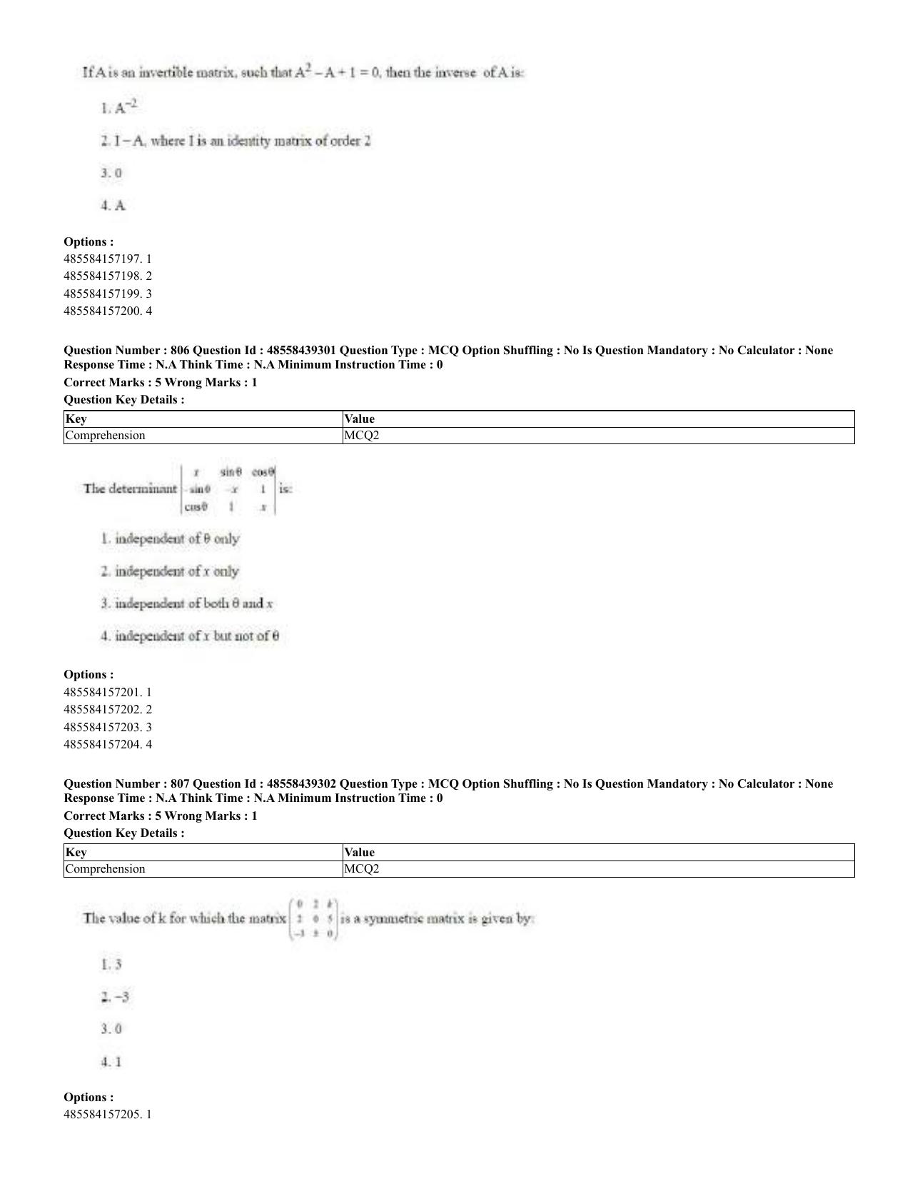 CUET 2023 English Urdu Shift 3 Question Papers - 02 Jul 2023 - Page 419