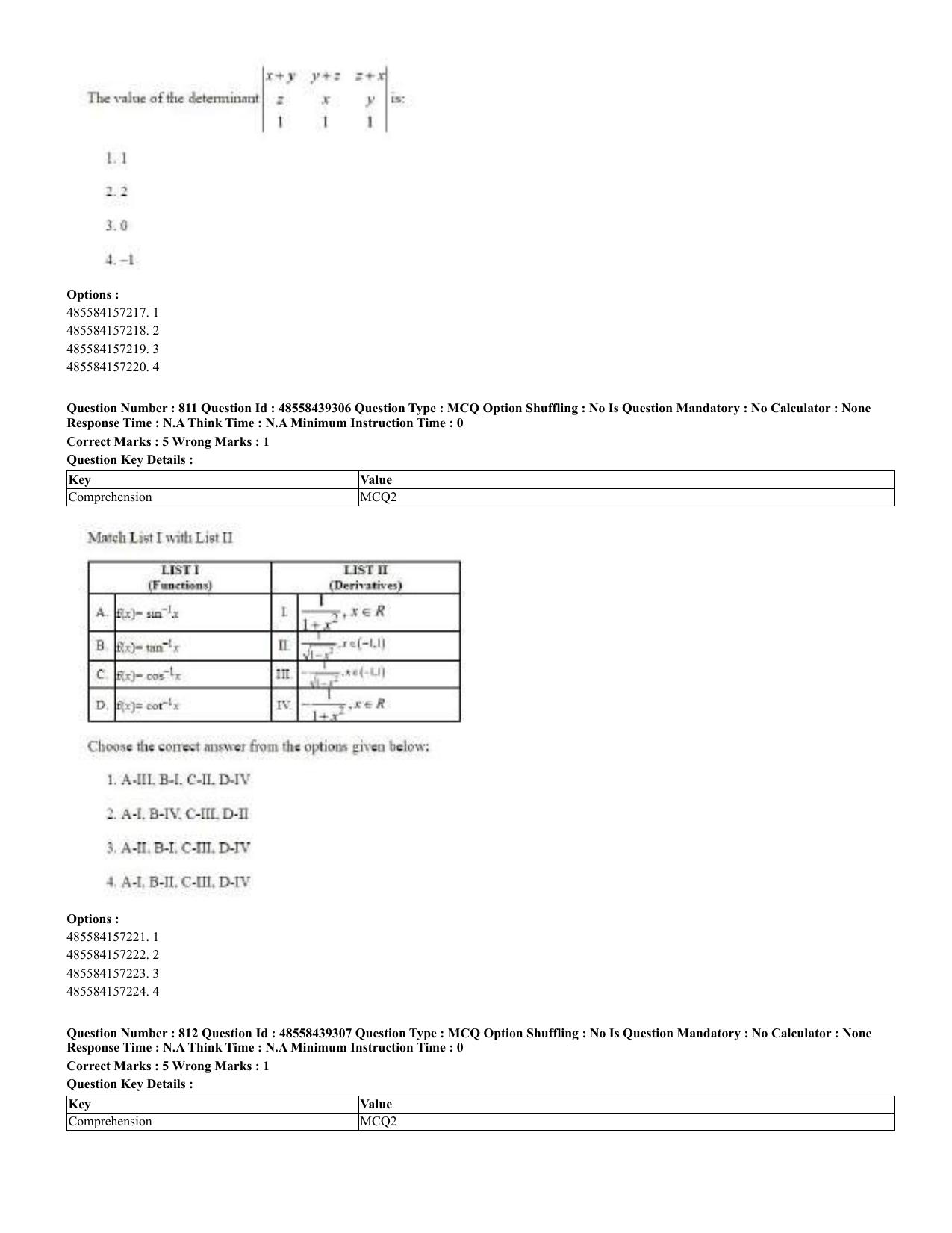 CUET 2023 English Urdu Shift 3 Question Papers - 02 Jul 2023 - Page 421