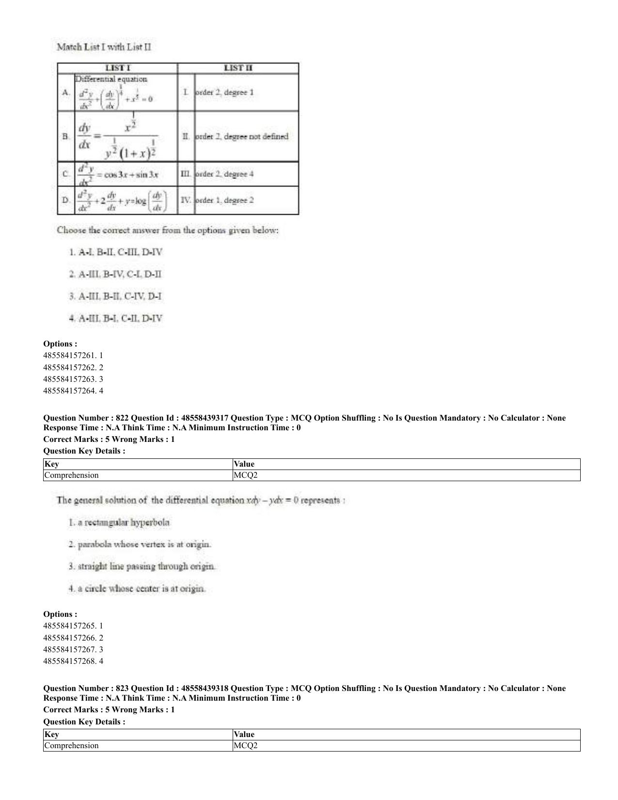 CUET 2023 English Urdu Shift 3 Question Papers - 02 Jul 2023 - Page 426