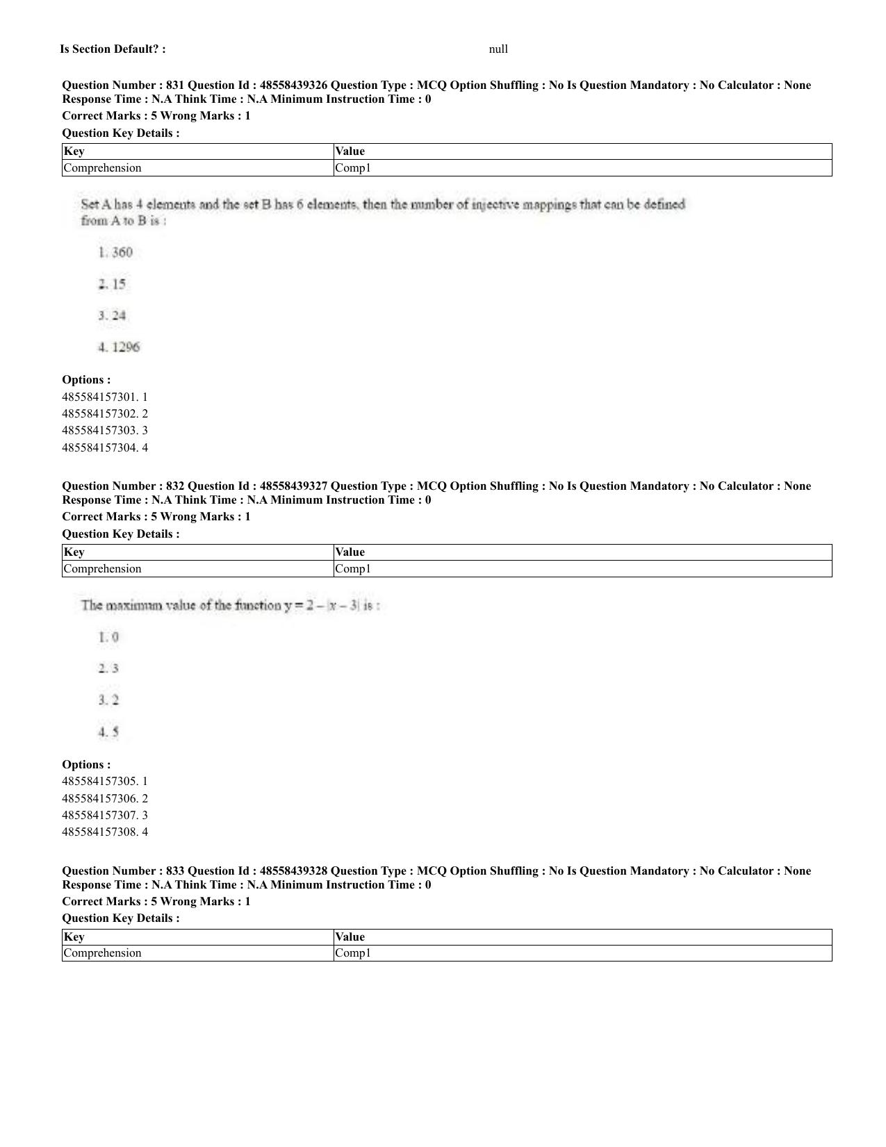 CUET 2023 English Urdu Shift 3 Question Papers - 02 Jul 2023 - Page 431