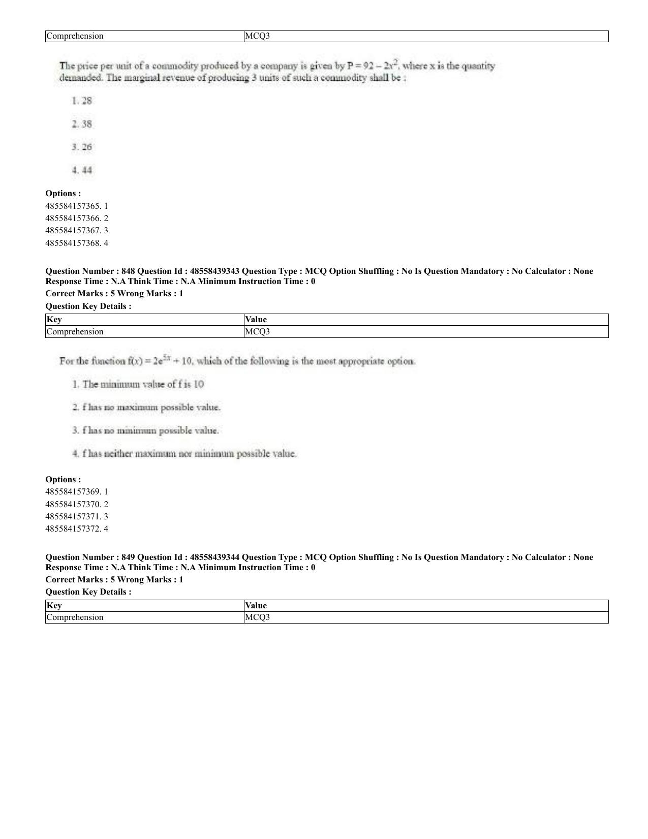 CUET 2023 English Urdu Shift 3 Question Papers - 02 Jul 2023 - Page 438