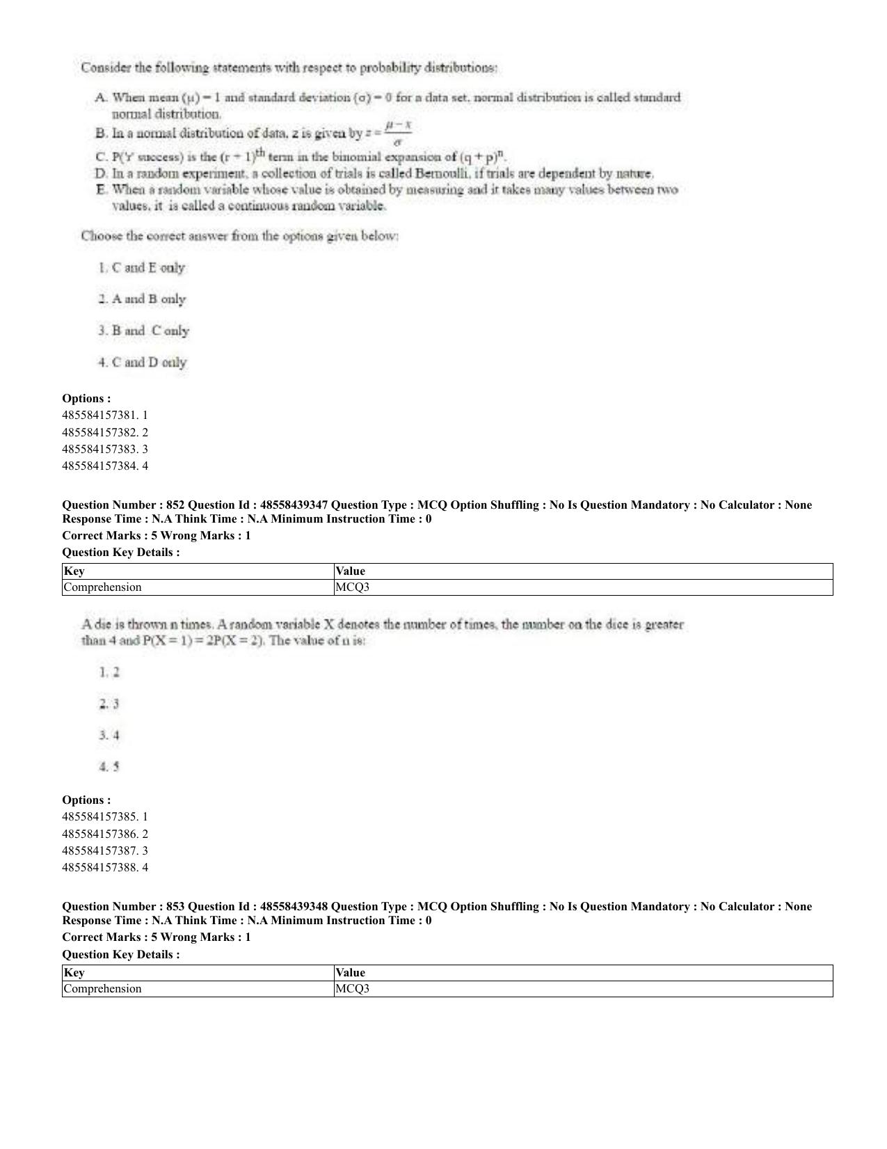 CUET 2023 English Urdu Shift 3 Question Papers - 02 Jul 2023 - Page 440