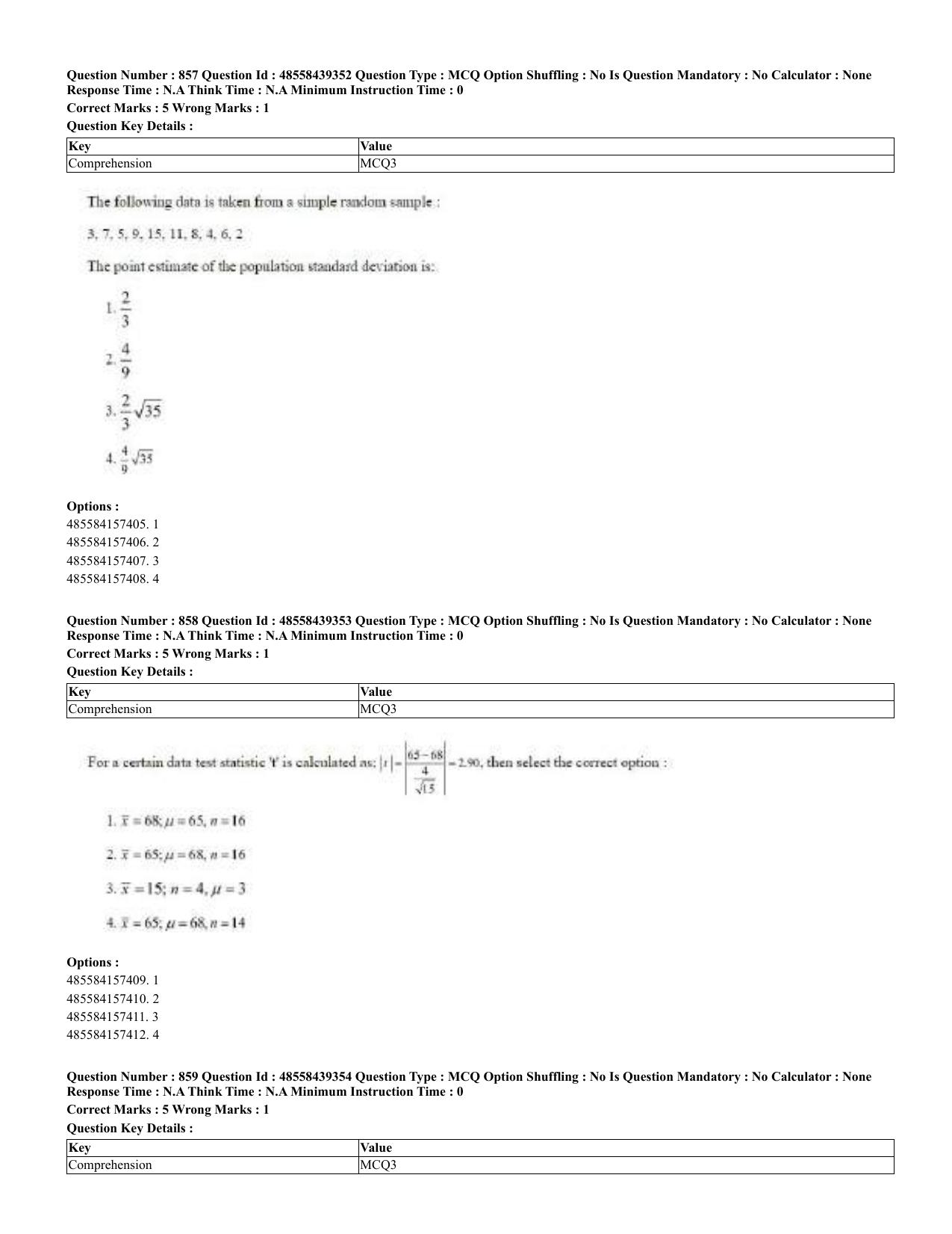 CUET 2023 English Urdu Shift 3 Question Papers - 02 Jul 2023 - Page 443