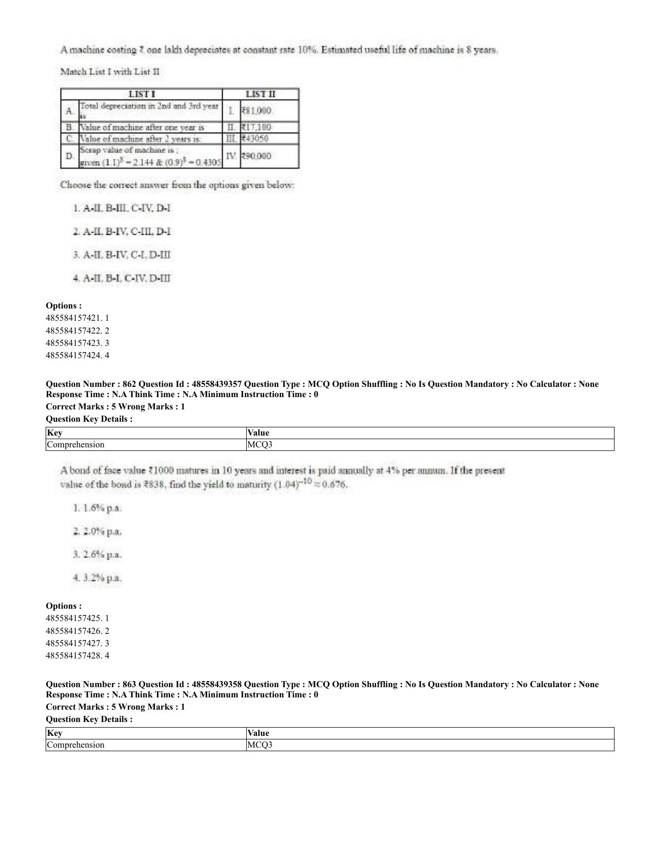 CUET 2023 English Urdu Shift 3 Question Papers - 02 Jul 2023 - Page 445