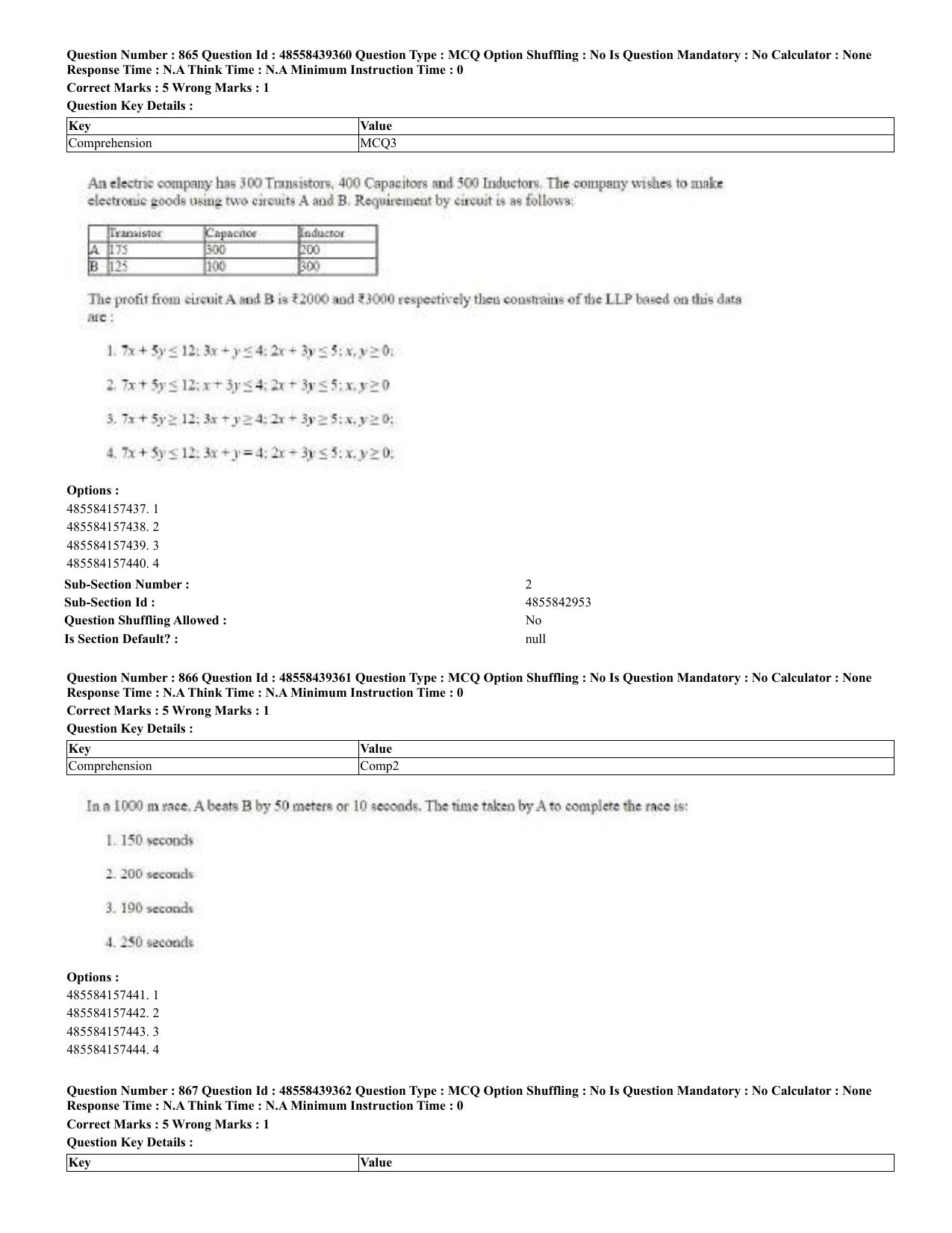 CUET 2023 English Urdu Shift 3 Question Papers - 02 Jul 2023 - Page 447