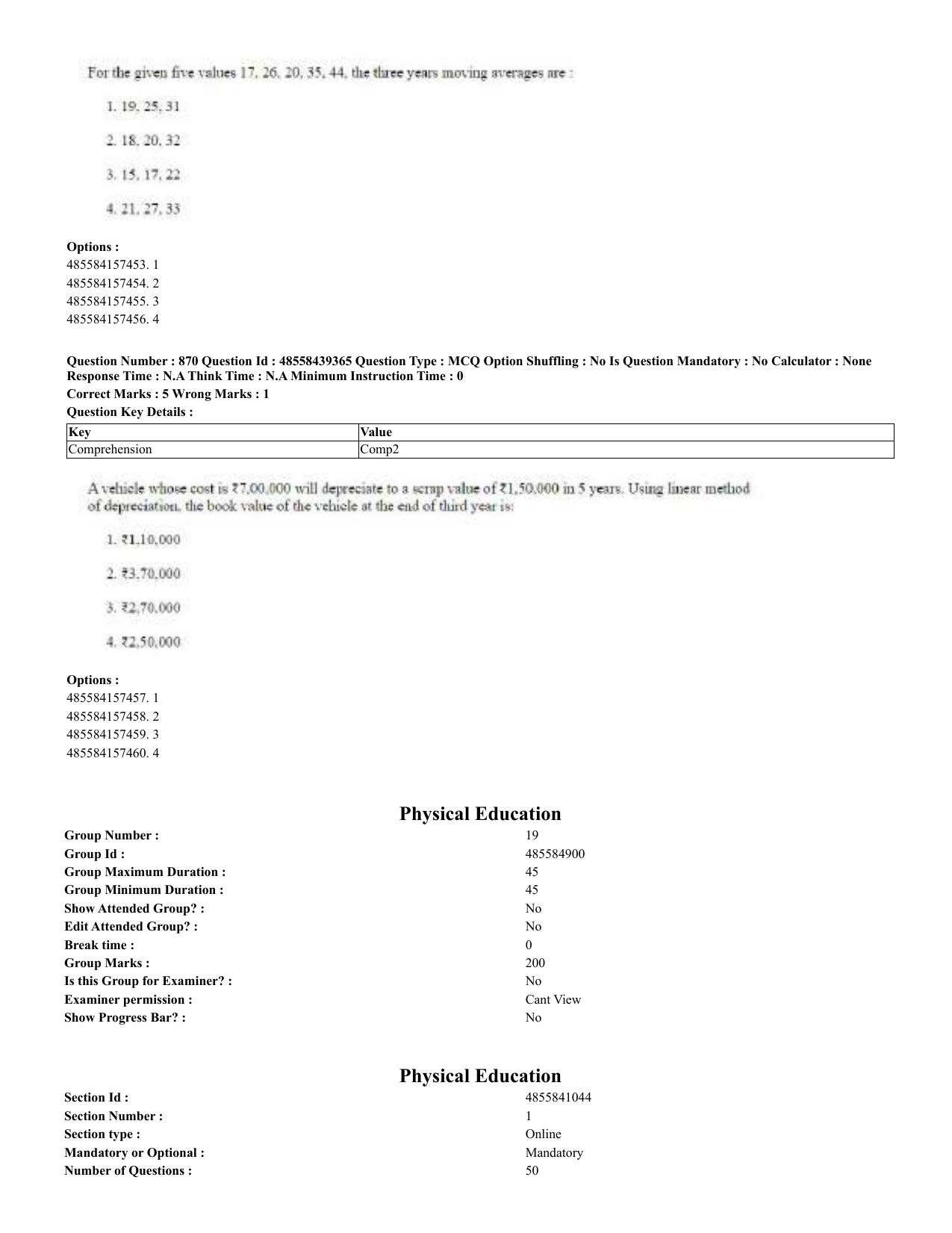 CUET 2023 English Urdu Shift 3 Question Papers - 02 Jul 2023 - Page 449