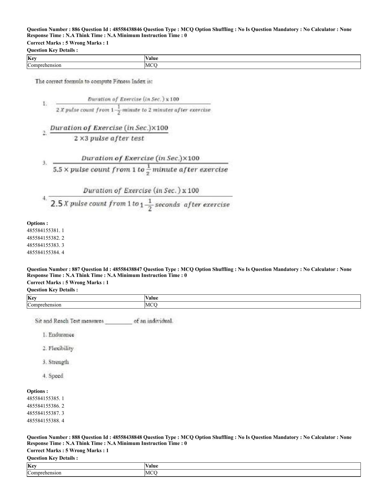 CUET 2023 English Urdu Shift 3 Question Papers - 02 Jul 2023 - Page 456