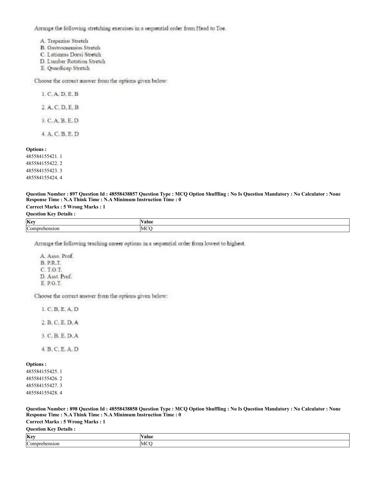 CUET 2023 English Urdu Shift 3 Question Papers - 02 Jul 2023 - Page 460