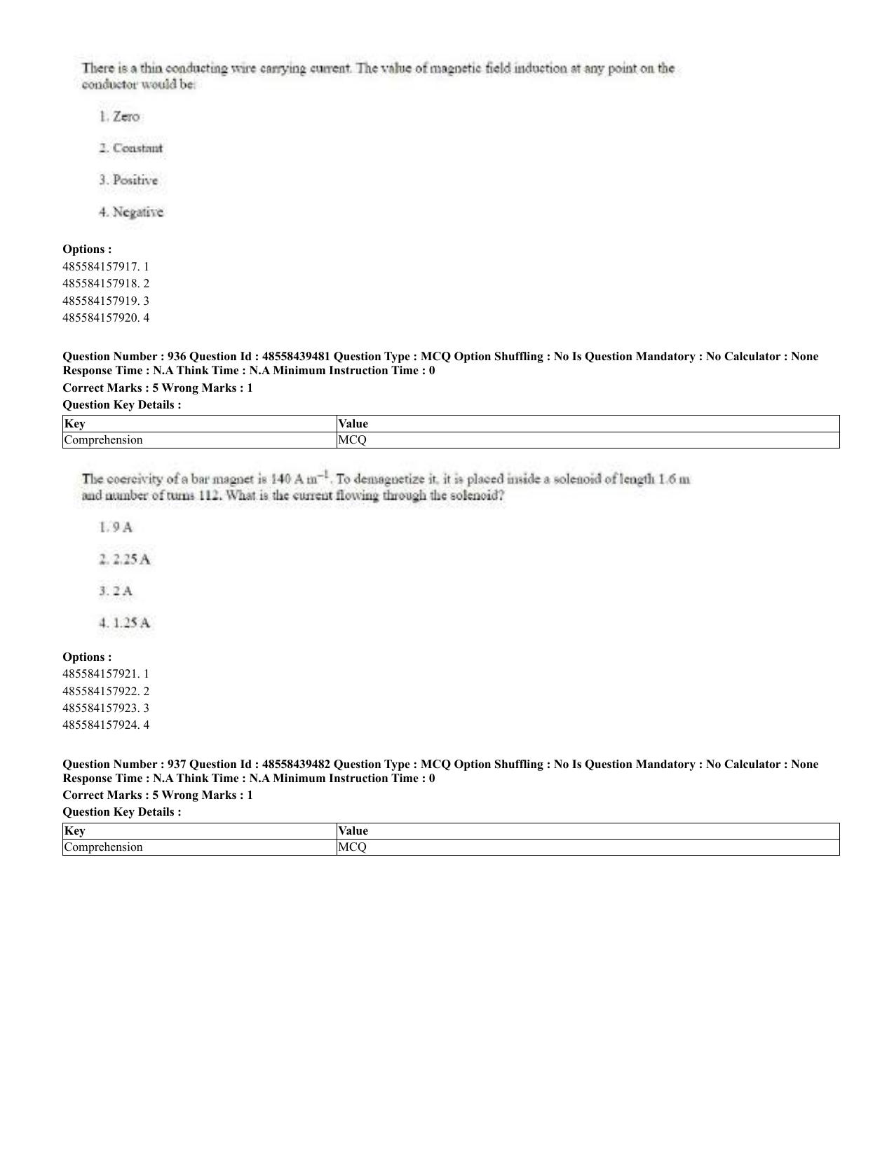 CUET 2023 English Urdu Shift 3 Question Papers - 02 Jul 2023 - Page 485