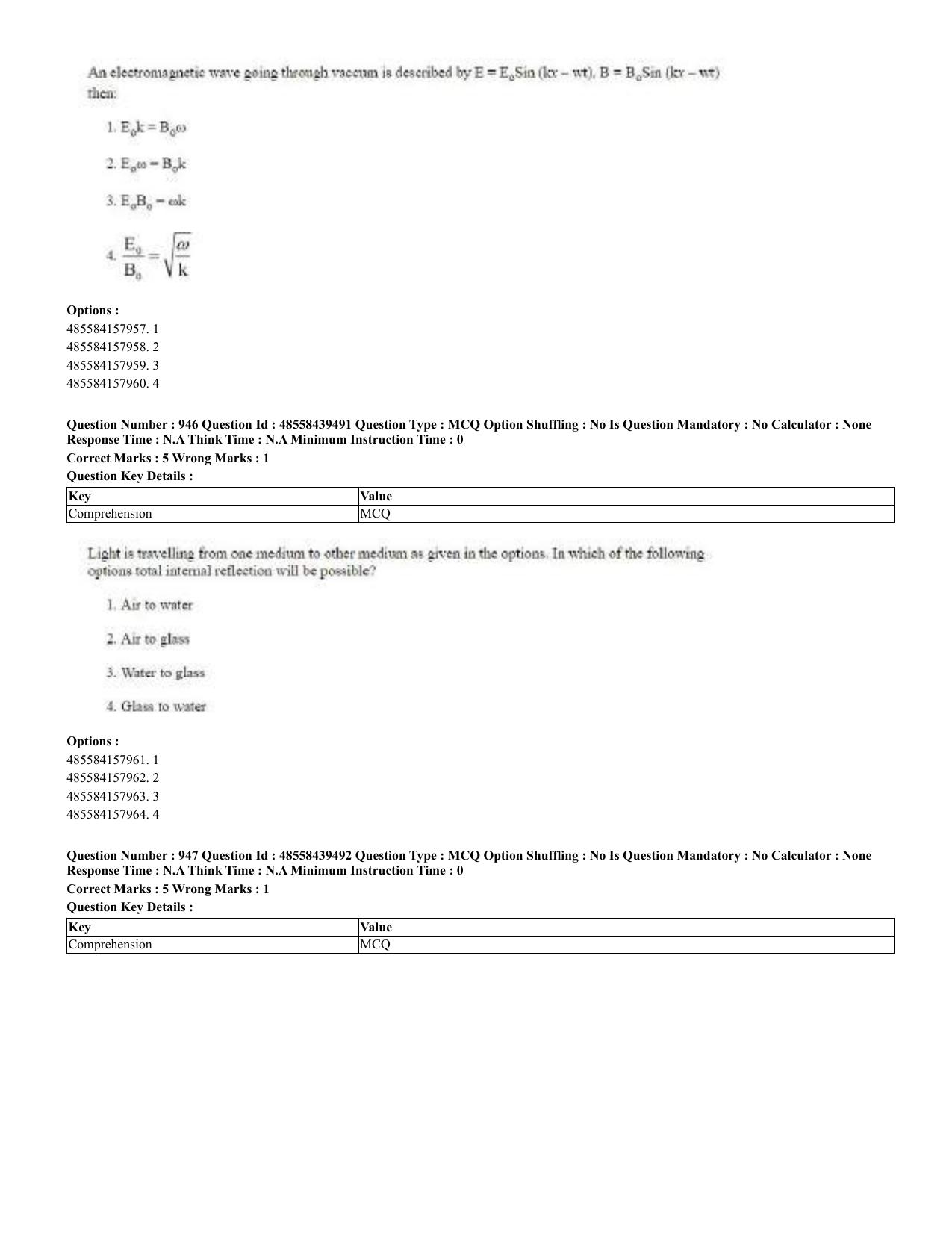 CUET 2023 English Urdu Shift 3 Question Papers - 02 Jul 2023 - Page 490