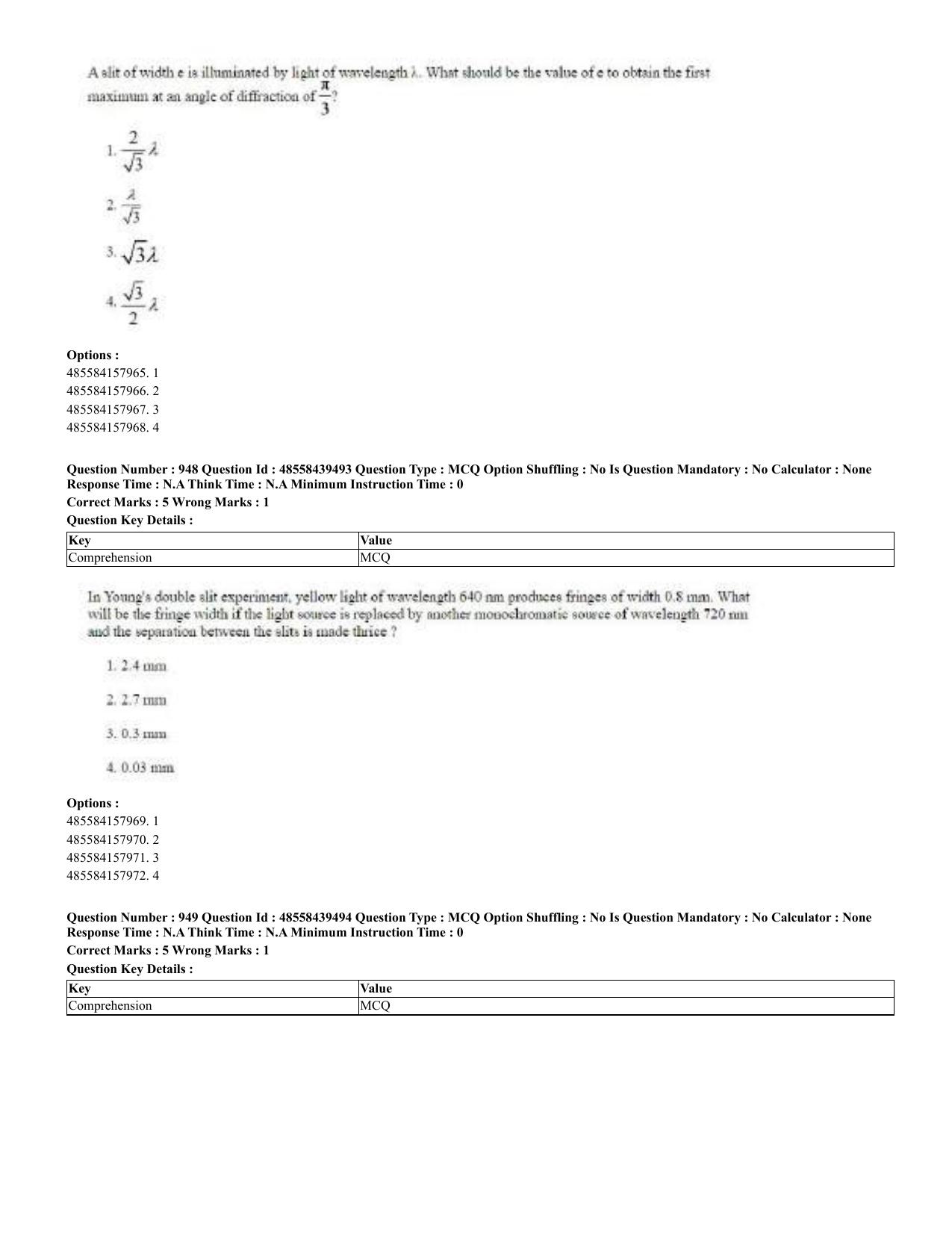 CUET 2023 English Urdu Shift 3 Question Papers - 02 Jul 2023 - Page 491