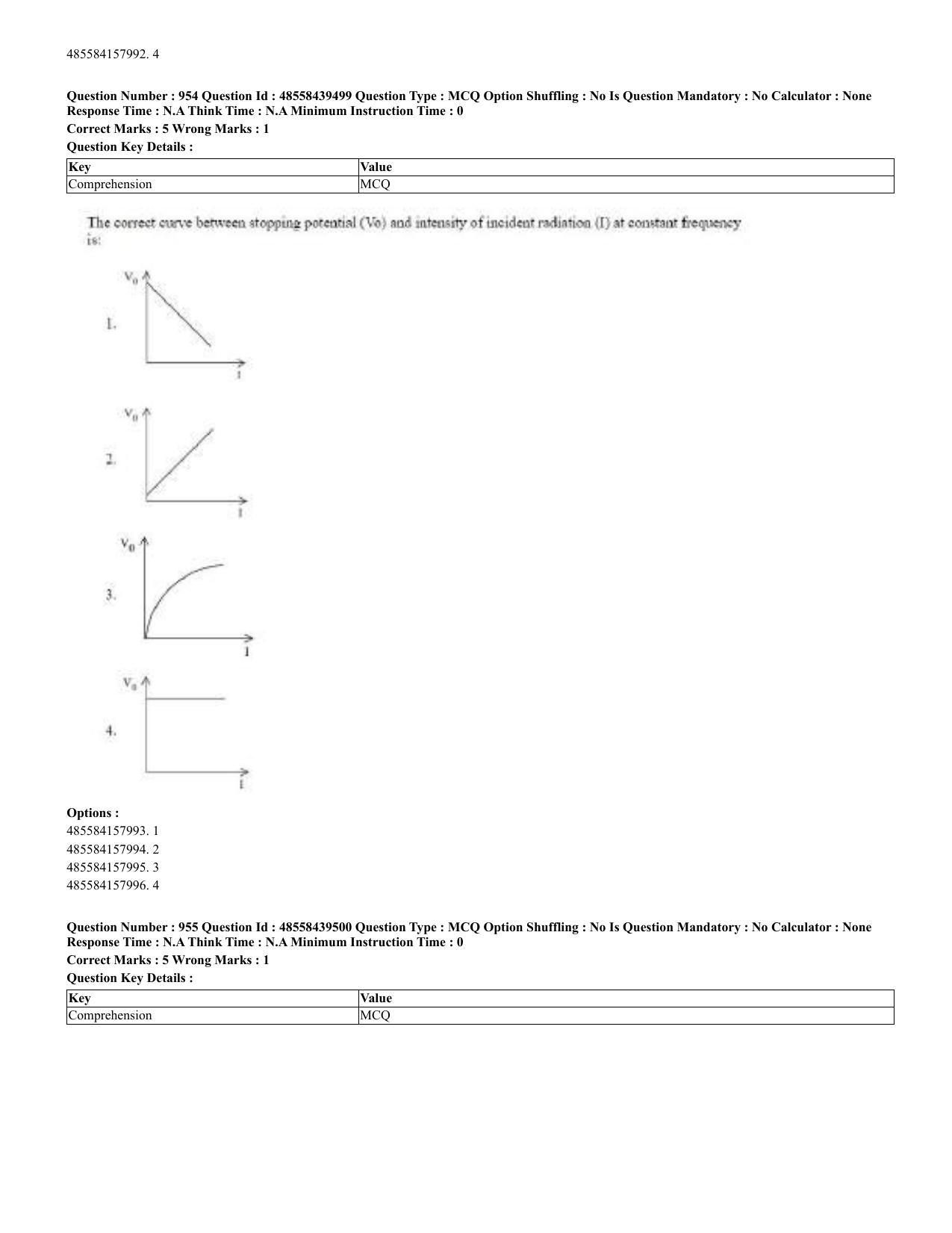 CUET 2023 English Urdu Shift 3 Question Papers - 02 Jul 2023 - Page 494