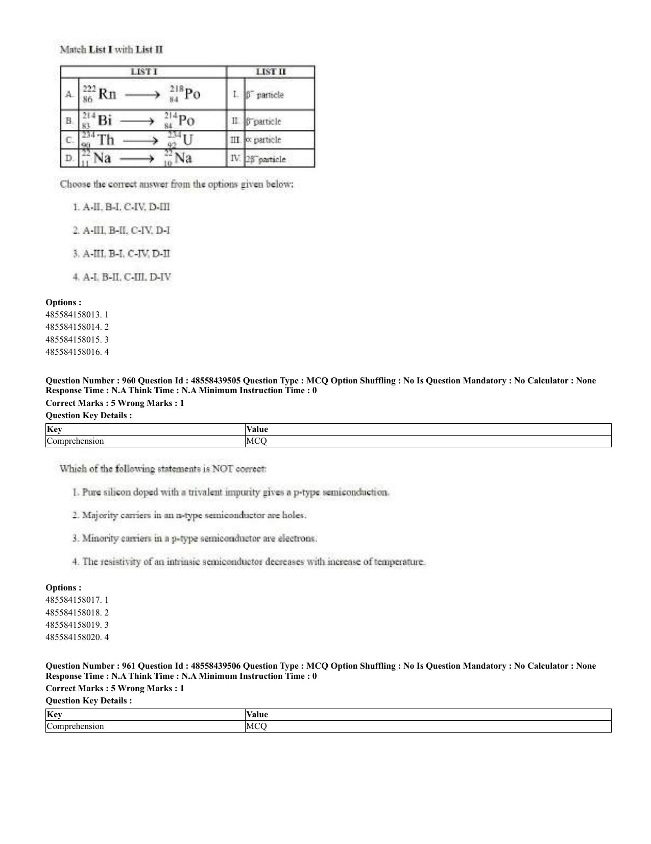 CUET 2023 English Urdu Shift 3 Question Papers - 02 Jul 2023 - Page 497