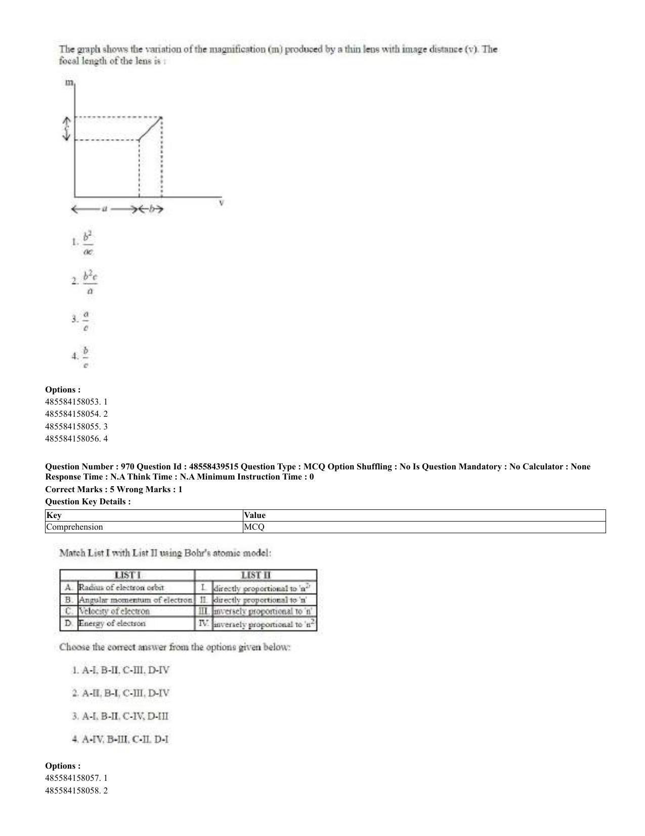CUET 2023 English Urdu Shift 3 Question Papers - 02 Jul 2023 - Page 502