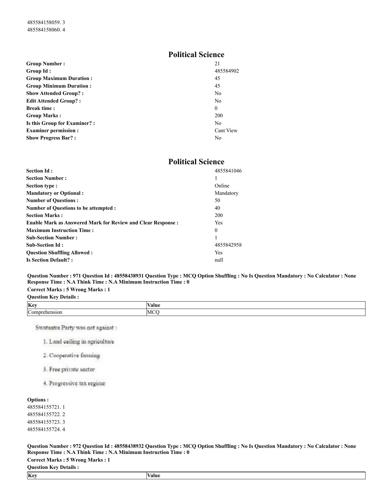 CUET 2023 English Urdu Shift 3 Question Papers - 02 Jul 2023 - Page 503
