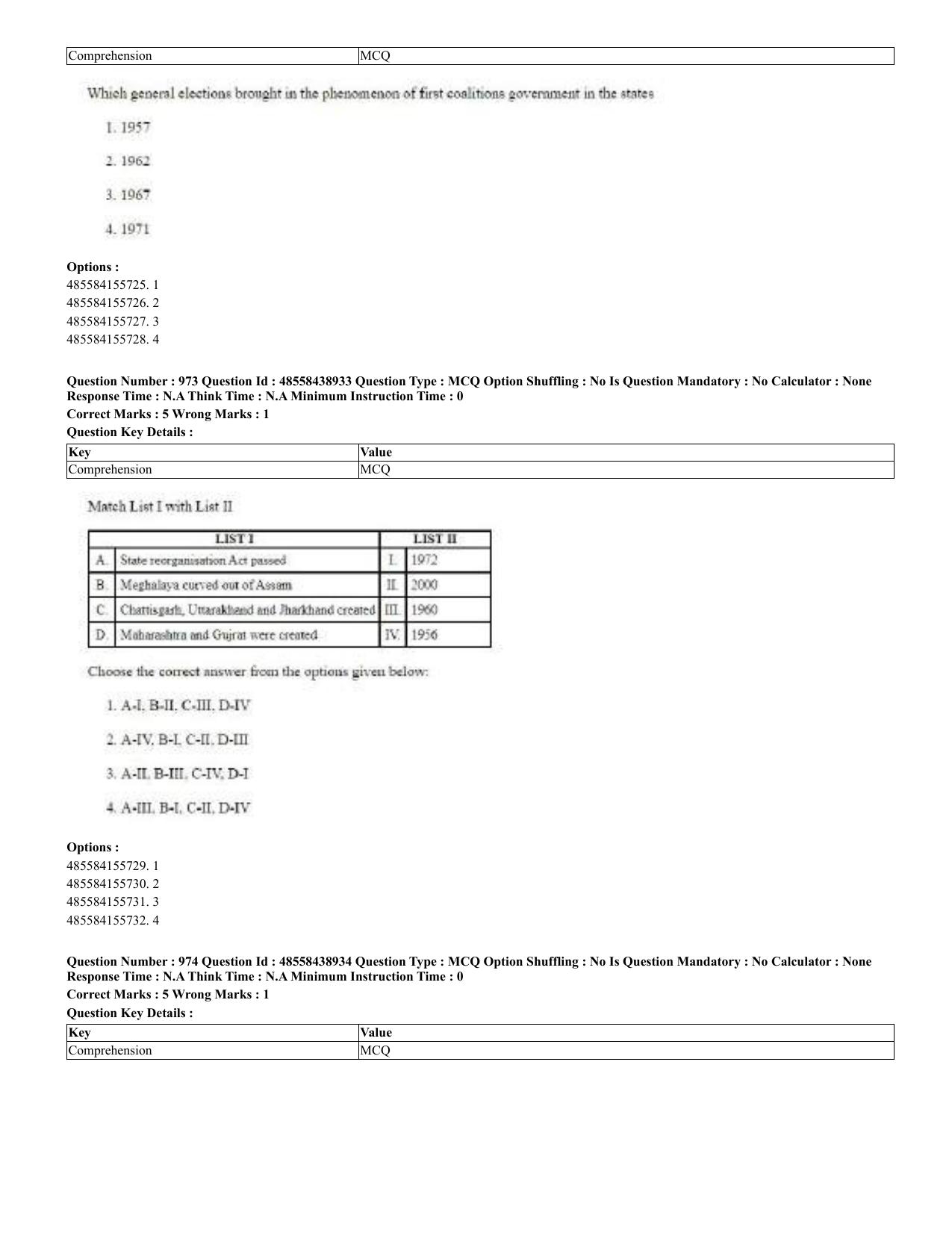 CUET 2023 English Urdu Shift 3 Question Papers - 02 Jul 2023 - Page 504