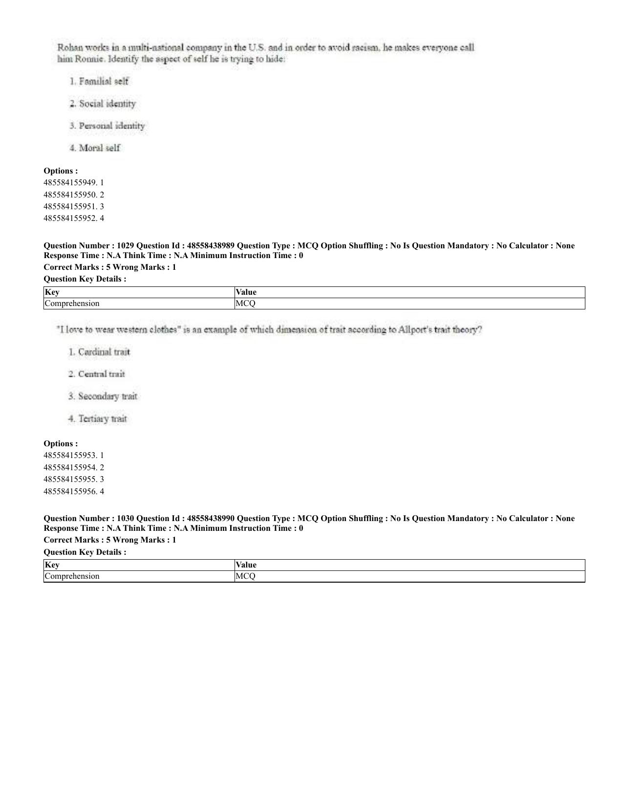 CUET 2023 English Urdu Shift 3 Question Papers - 02 Jul 2023 - Page 532