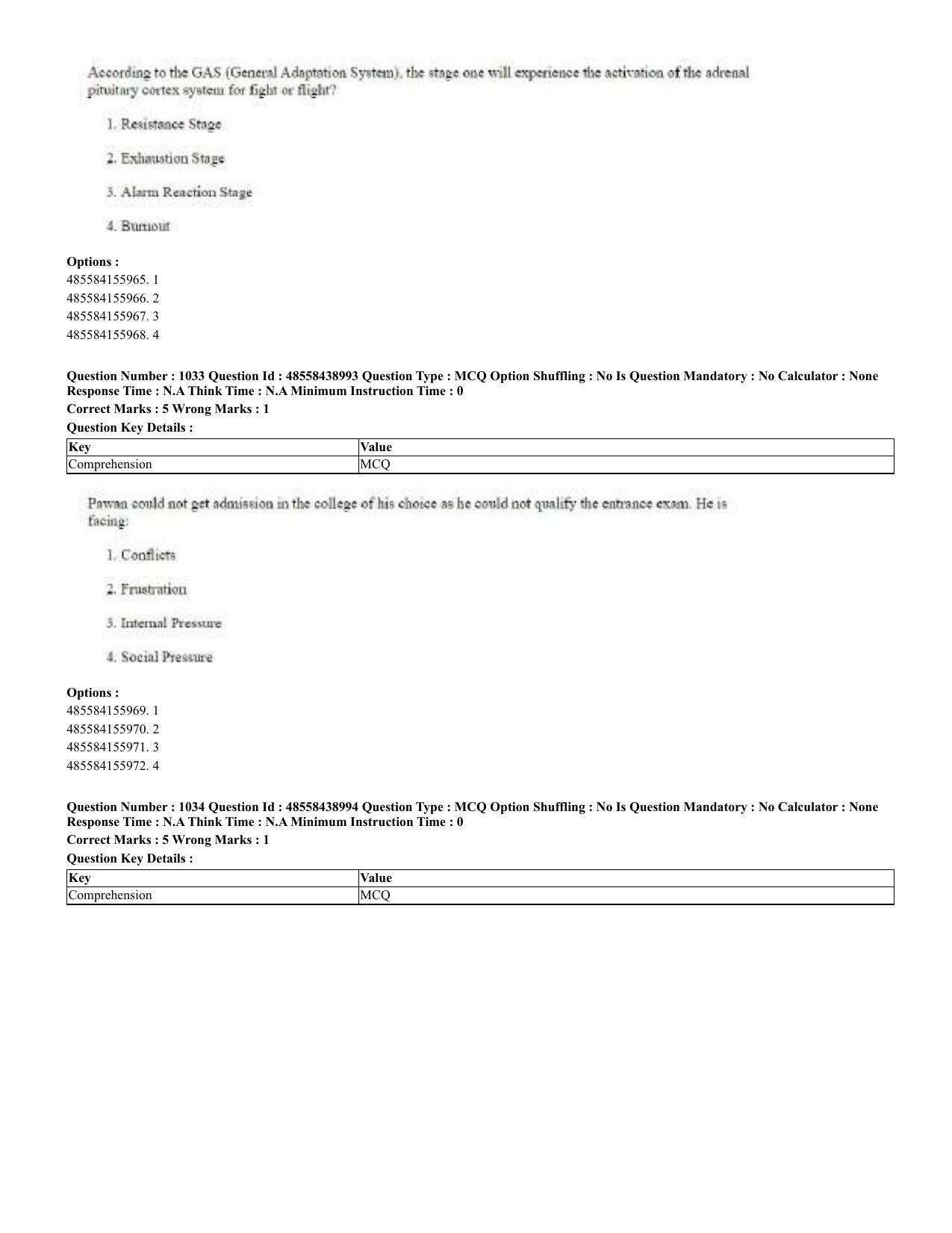 CUET 2023 English Urdu Shift 3 Question Papers - 02 Jul 2023 - Page 534