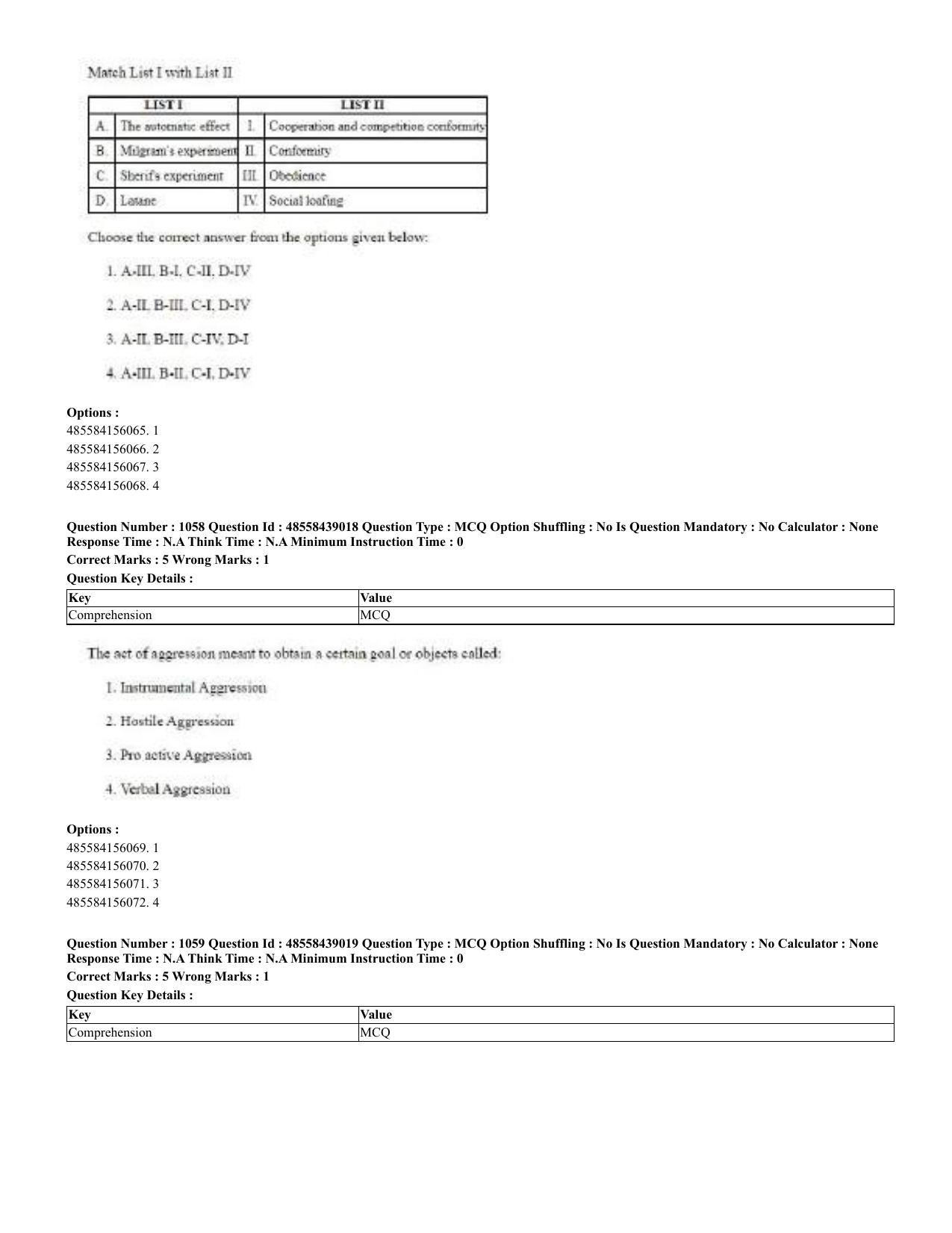 CUET 2023 English Urdu Shift 3 Question Papers - 02 Jul 2023 - Page 545