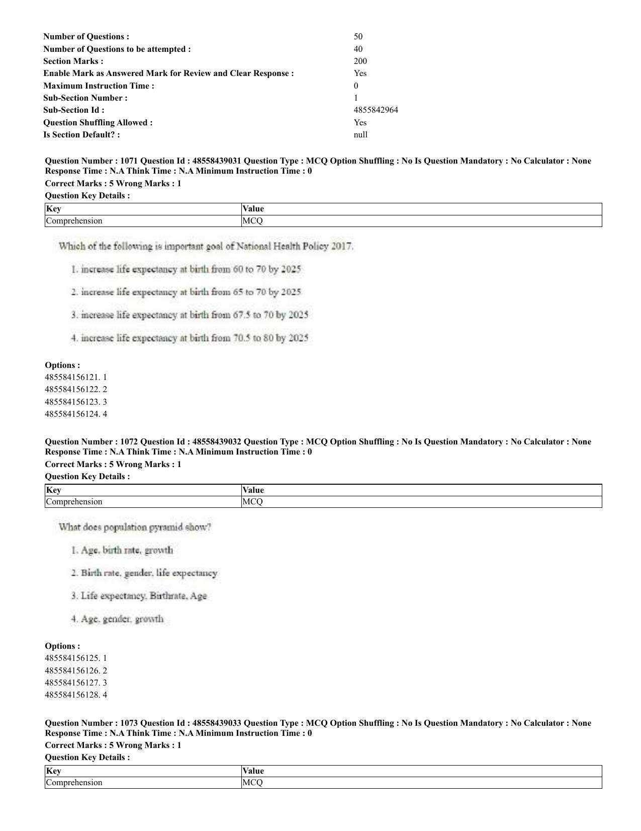 CUET 2023 English Urdu Shift 3 Question Papers - 02 Jul 2023 - Page 553