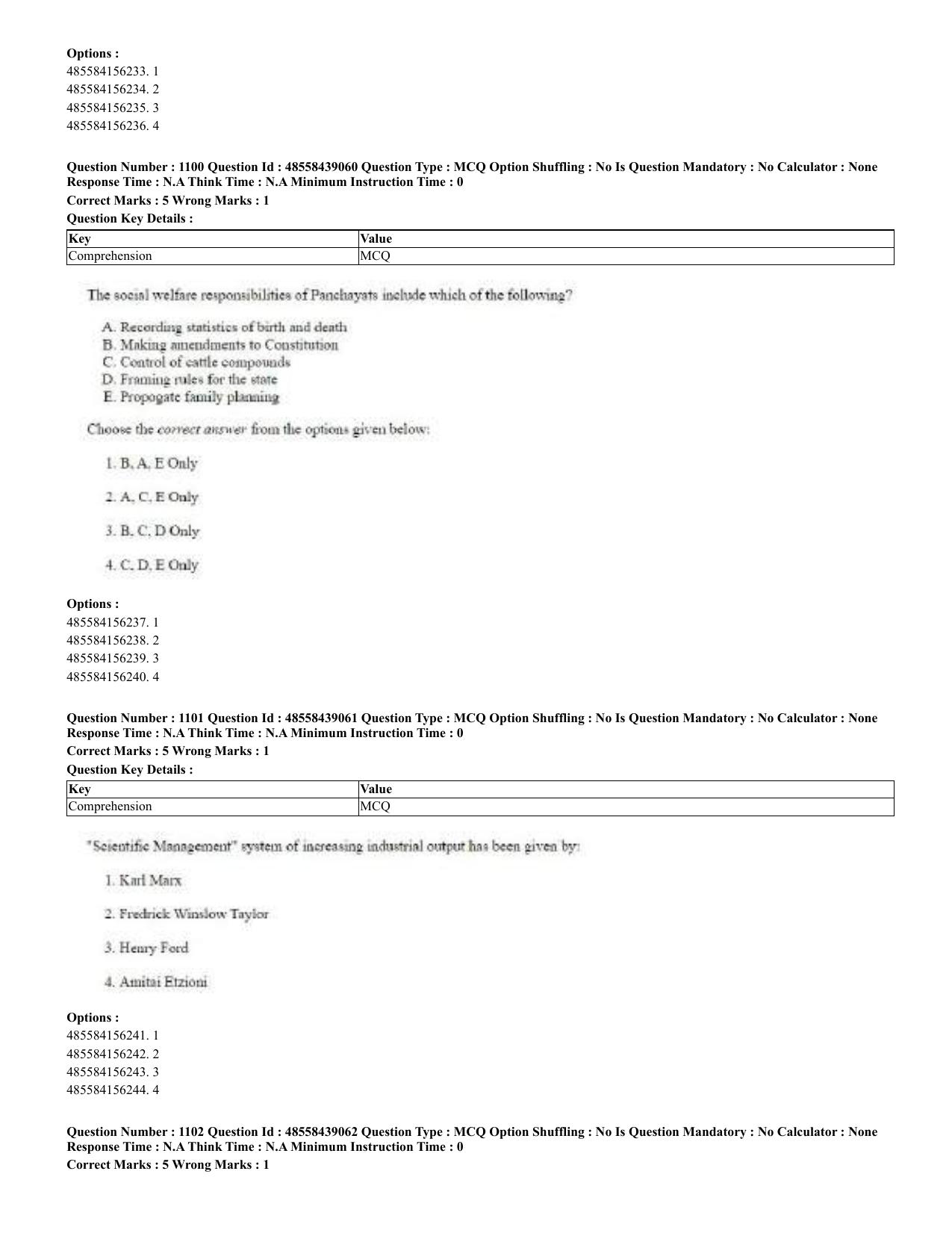 CUET 2023 English Urdu Shift 3 Question Papers - 02 Jul 2023 - Page 567