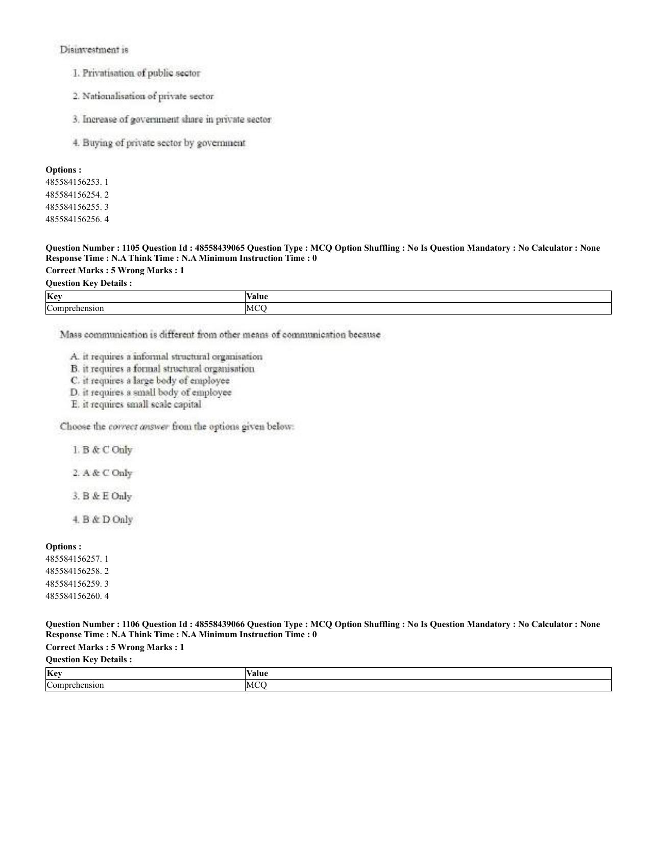 CUET 2023 English Urdu Shift 3 Question Papers - 02 Jul 2023 - Page 569