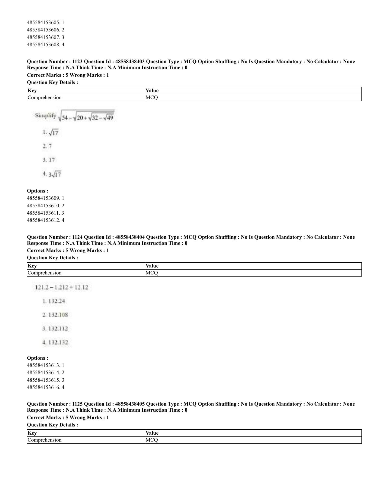 CUET 2023 English Urdu Shift 3 Question Papers - 02 Jul 2023 - Page 581