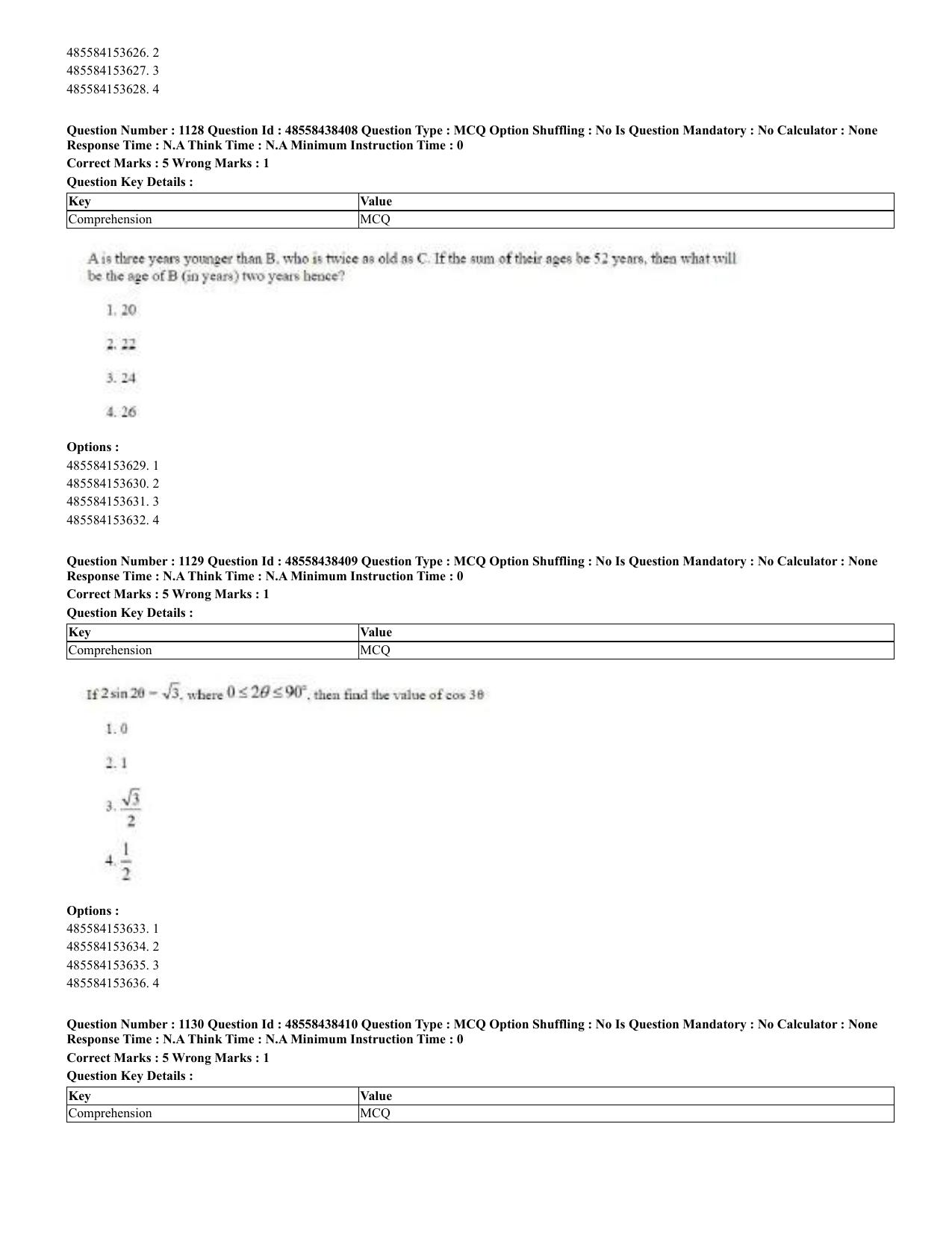 CUET 2023 English Urdu Shift 3 Question Papers - 02 Jul 2023 - Page 583