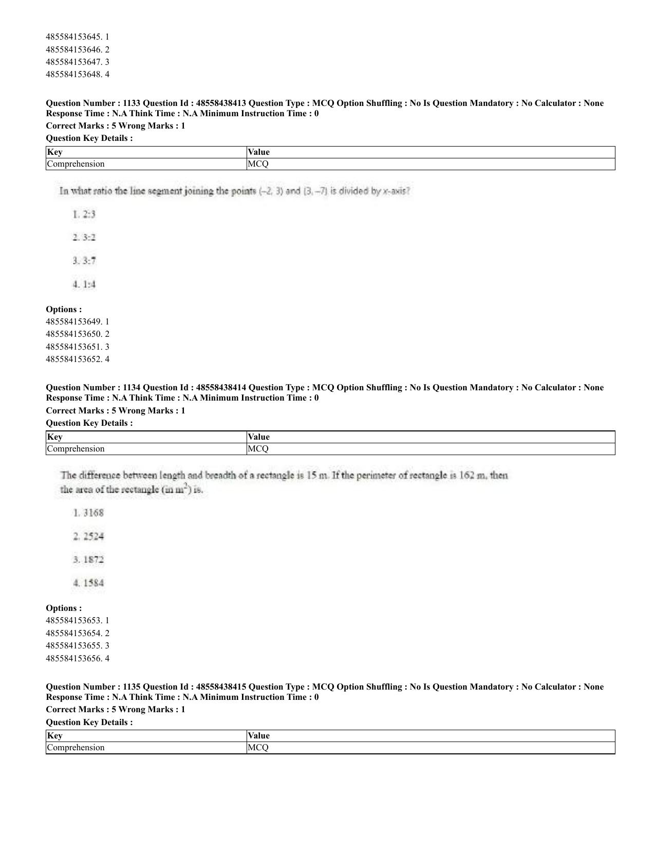 CUET 2023 English Urdu Shift 3 Question Papers - 02 Jul 2023 - Page 585
