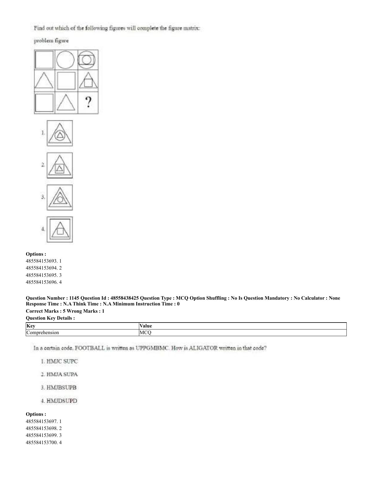CUET 2023 English Urdu Shift 3 Question Papers - 02 Jul 2023 - Page 590
