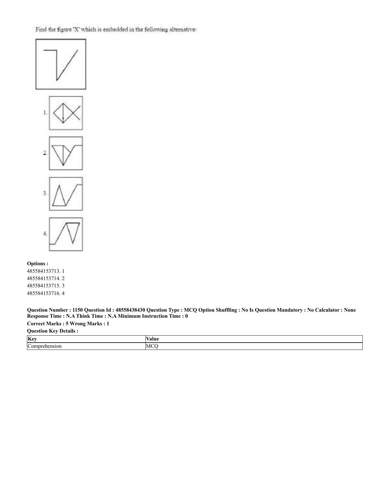 CUET 2023 English Urdu Shift 3 Question Papers - 02 Jul 2023 - Page 593