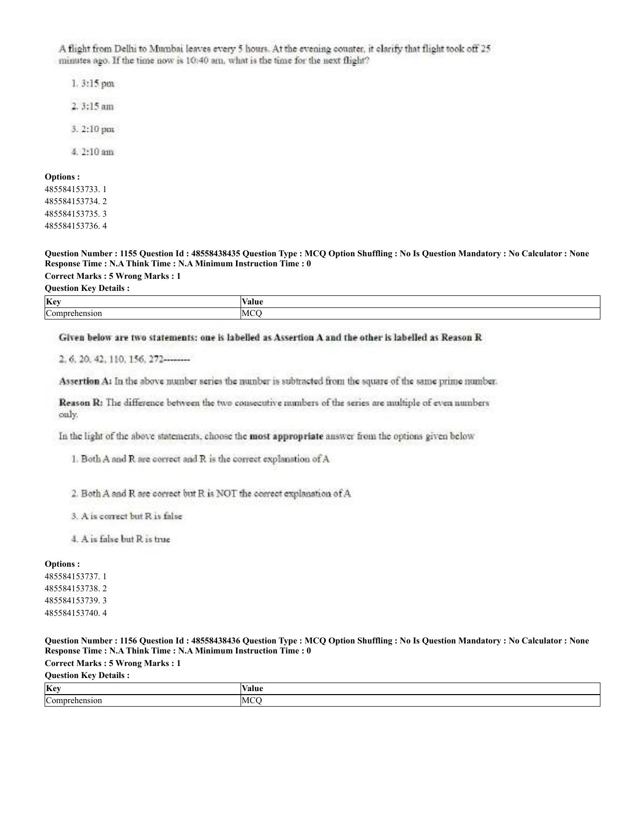 CUET 2023 English Urdu Shift 3 Question Papers - 02 Jul 2023 - Page 597