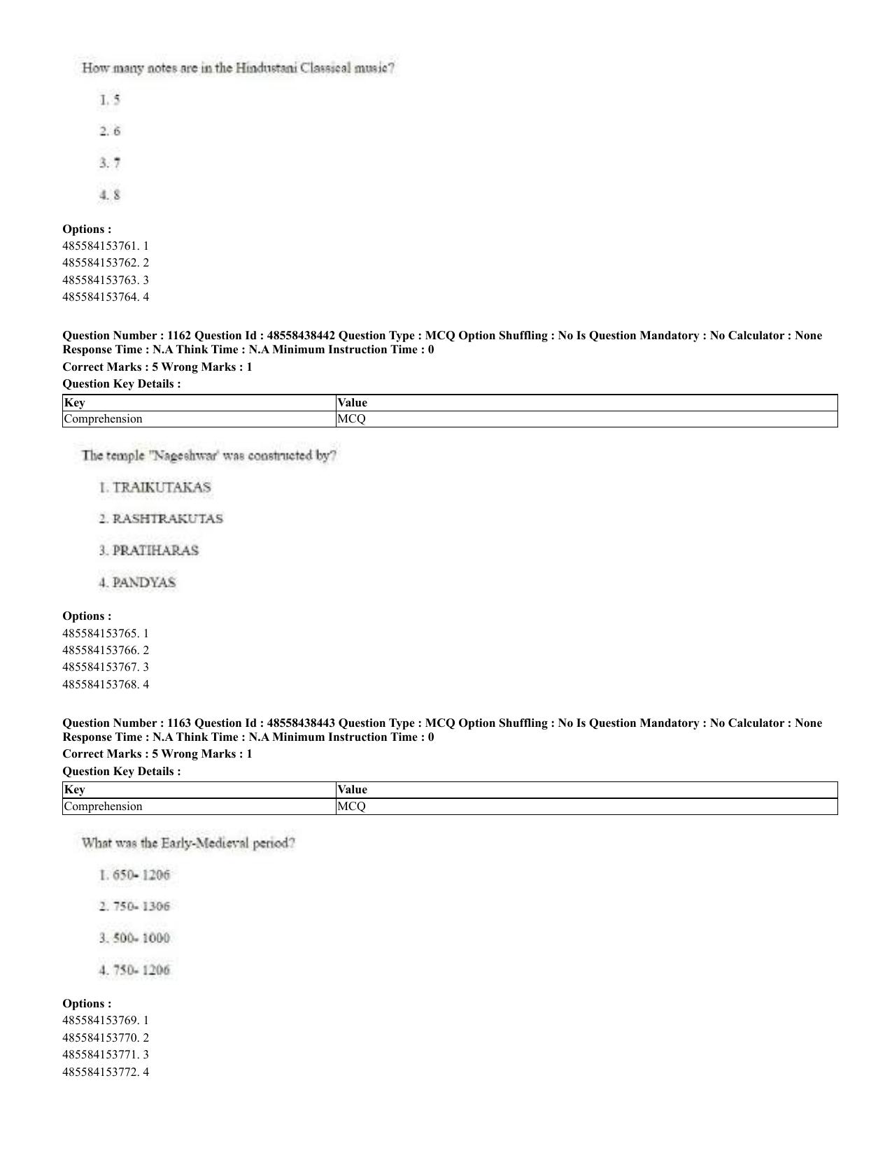 CUET 2023 English Urdu Shift 3 Question Papers - 02 Jul 2023 - Page 601