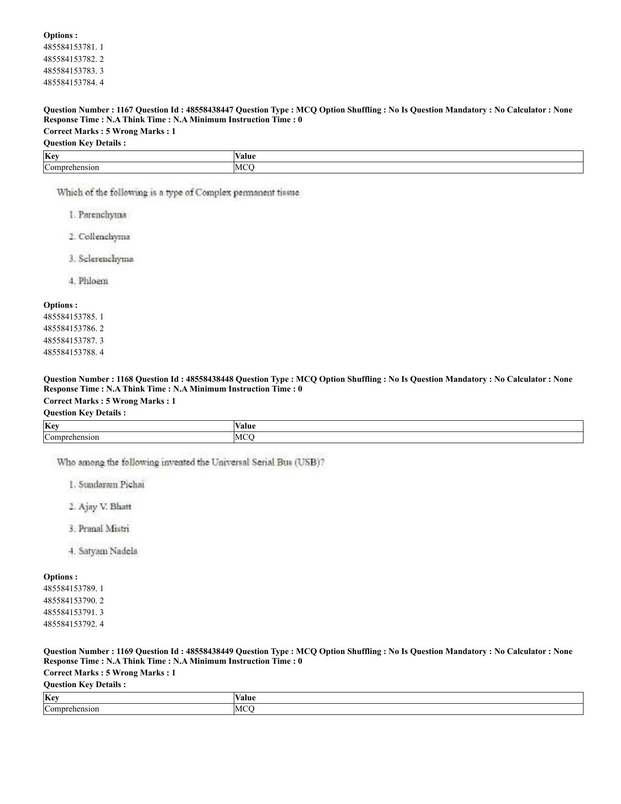 CUET 2023 English Urdu Shift 3 Question Papers - 02 Jul 2023 - Page 603