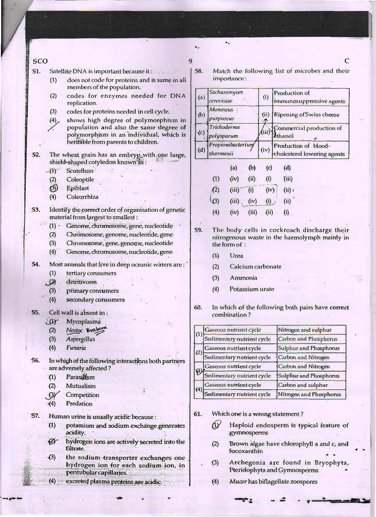 NEET Code C 2015 Question Paper - Page 9