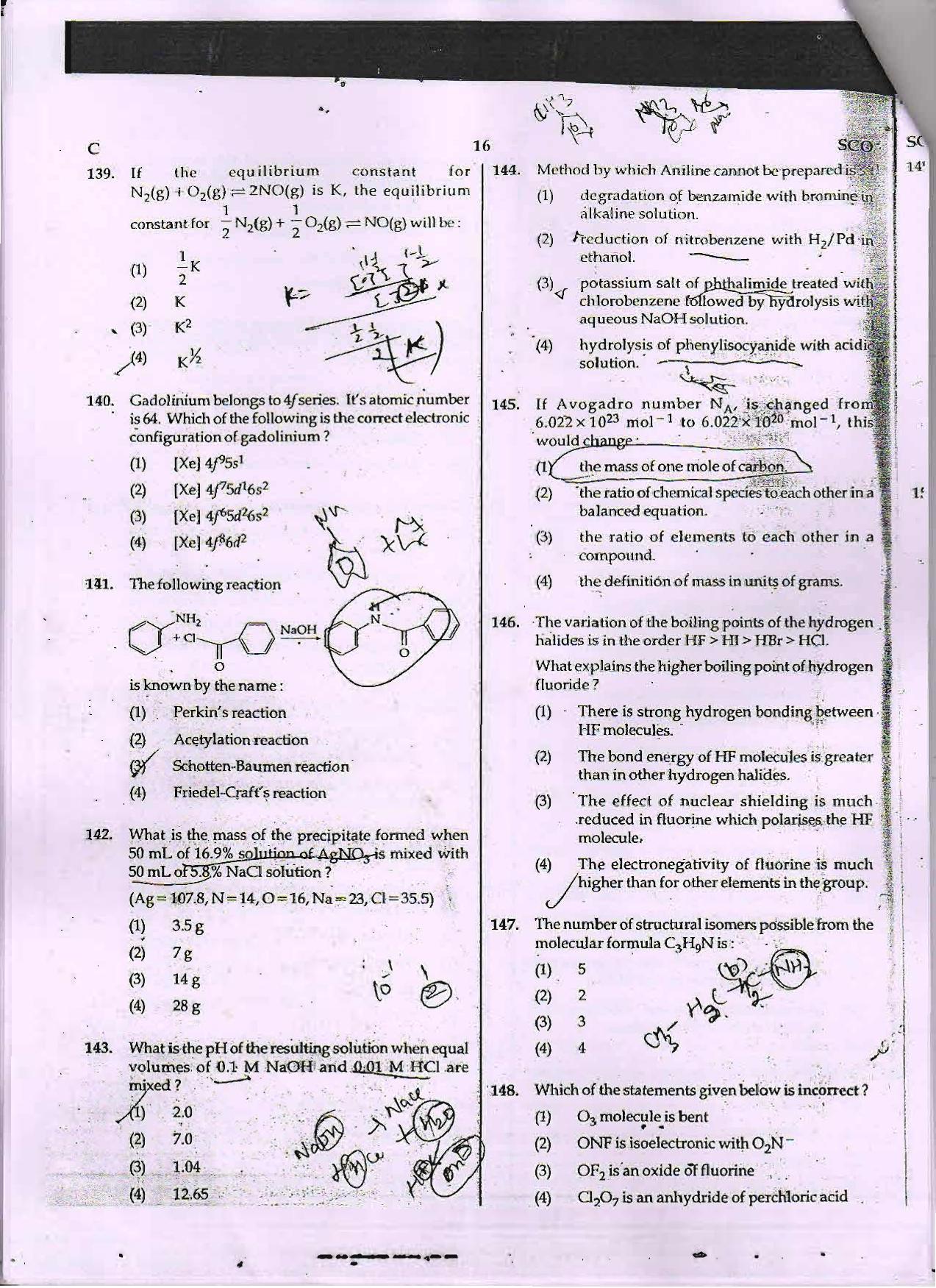 NEET Code C 2015 Question Paper - Page 16