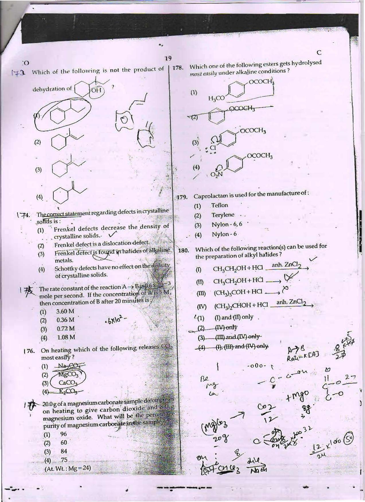 NEET Code C 2015 Question Paper - Page 19