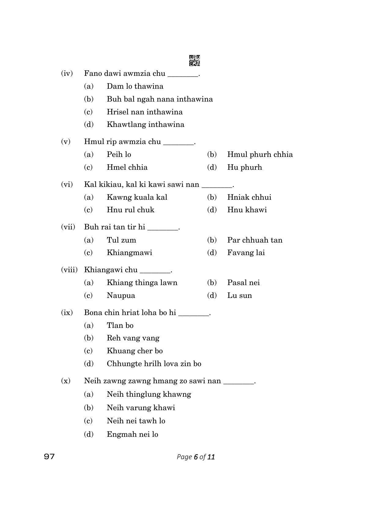 CBSE Class 12 97_Mizo 2023 Question Paper - Page 6