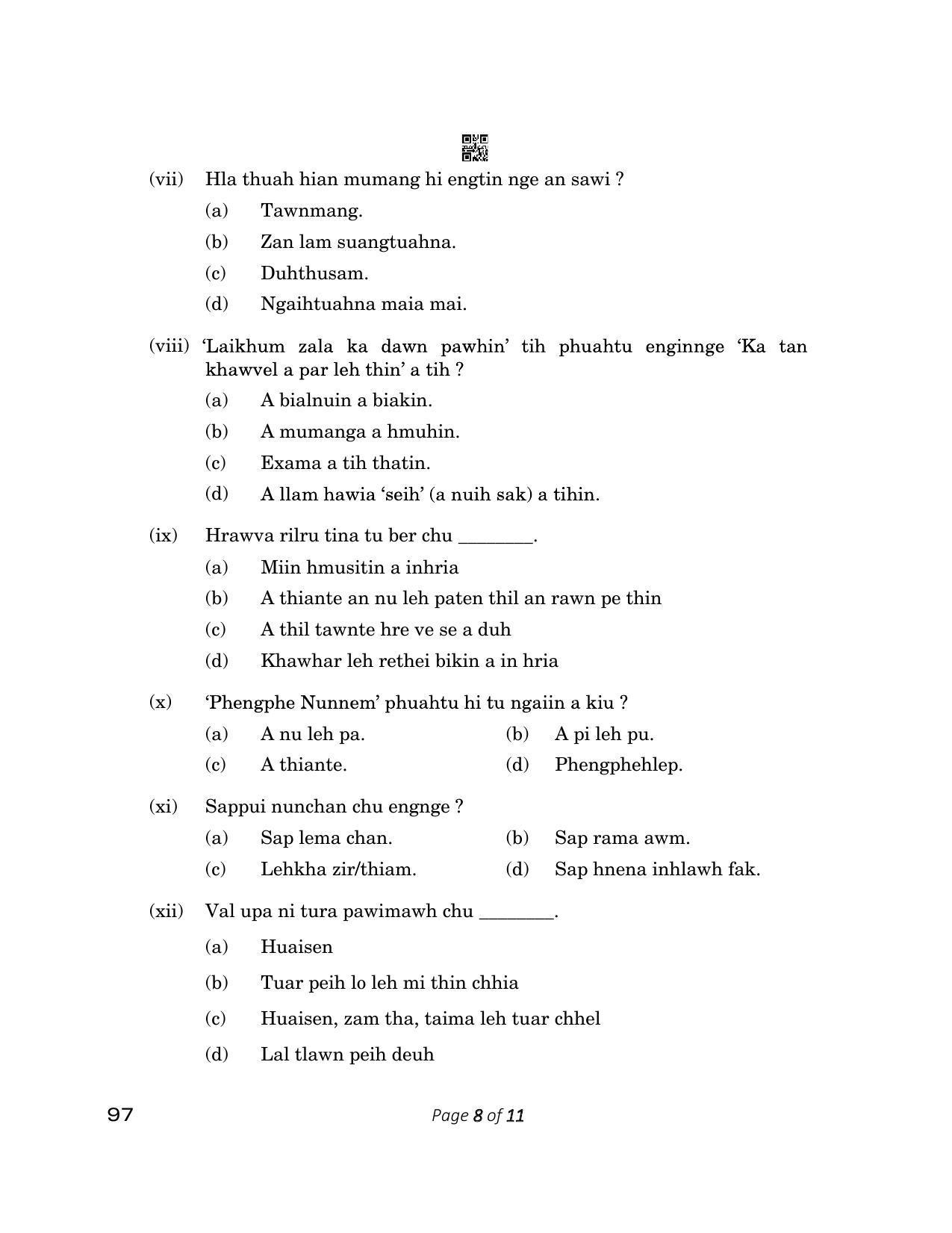 CBSE Class 12 97_Mizo 2023 Question Paper - Page 8