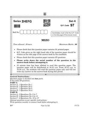 CBSE Class 12 97_Mizo 2023 Question Paper