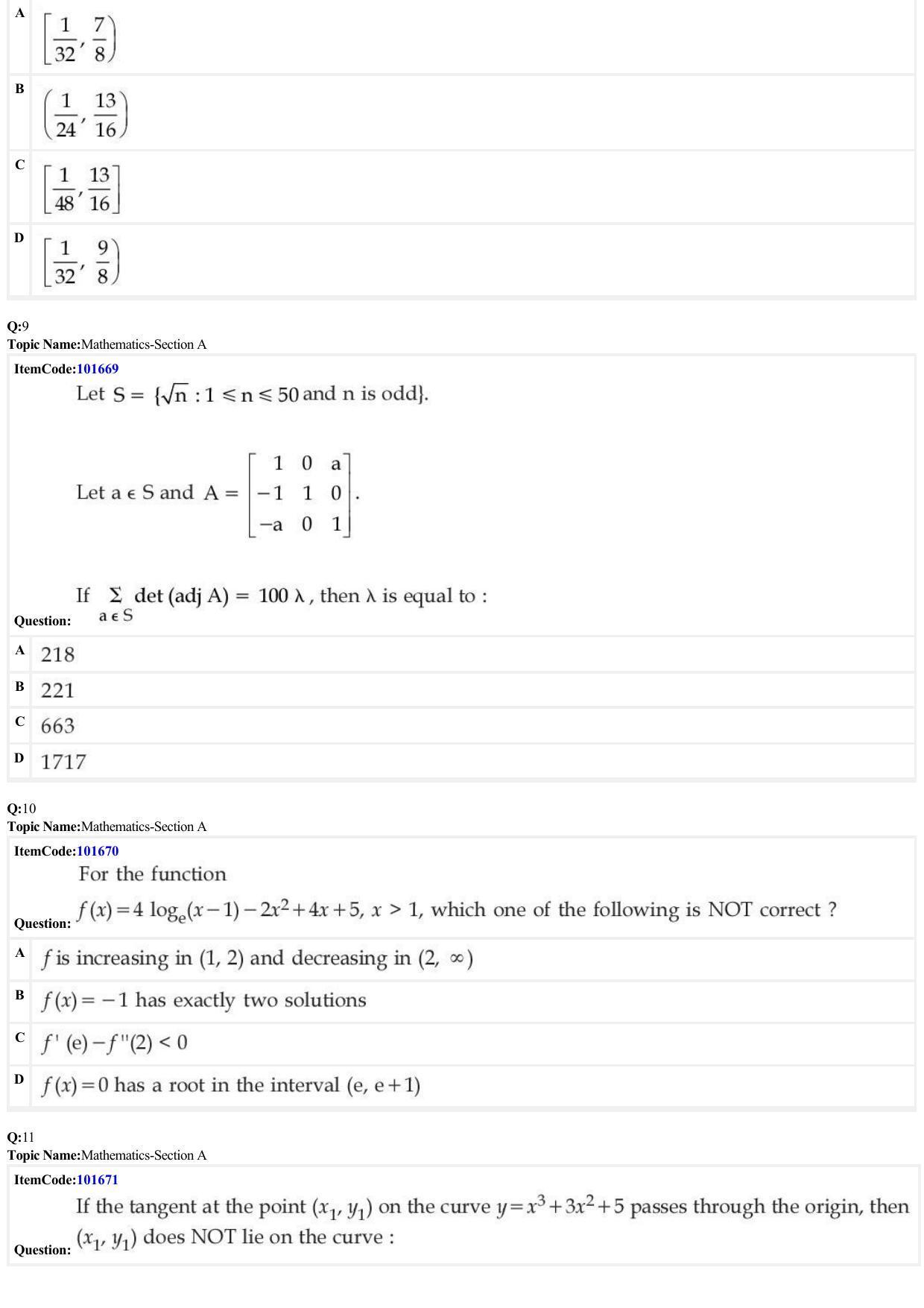 JEE Mains 2022: BTech English (Shift 1) 24-06-2022 Question Paper - Page 3