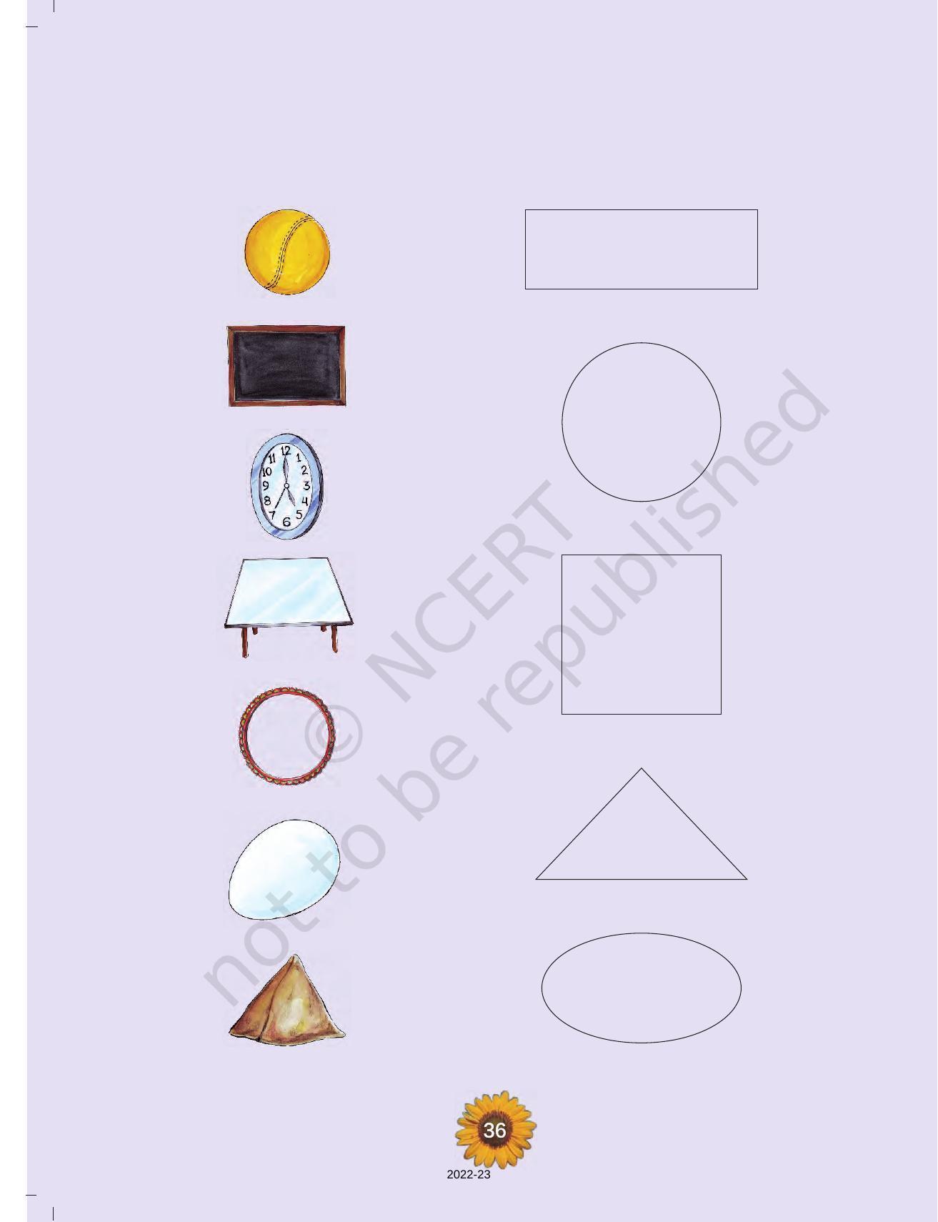 NCERT Book for Class 1 English (Raindrop):Unit 11-Shapes - Page 3