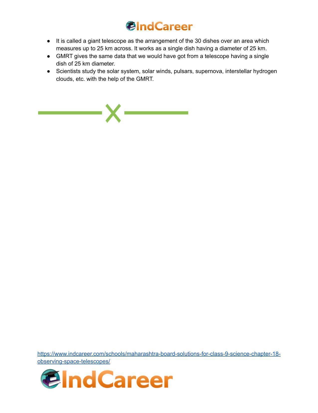 Maharashtra Board Solutions for Class 9- Science: Chapter 18- Observing Space: Telescopes - Page 18
