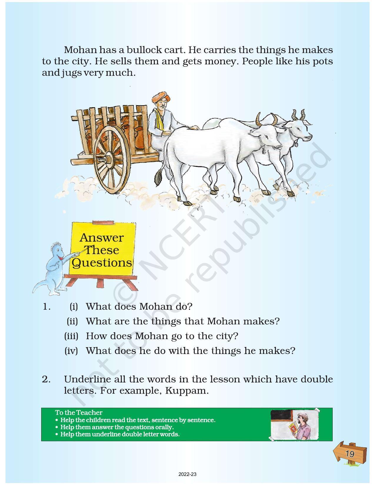 NCERT Book for Class 2 English (Raindrops):Chapter 5-Mohan, The Potter - Page 2