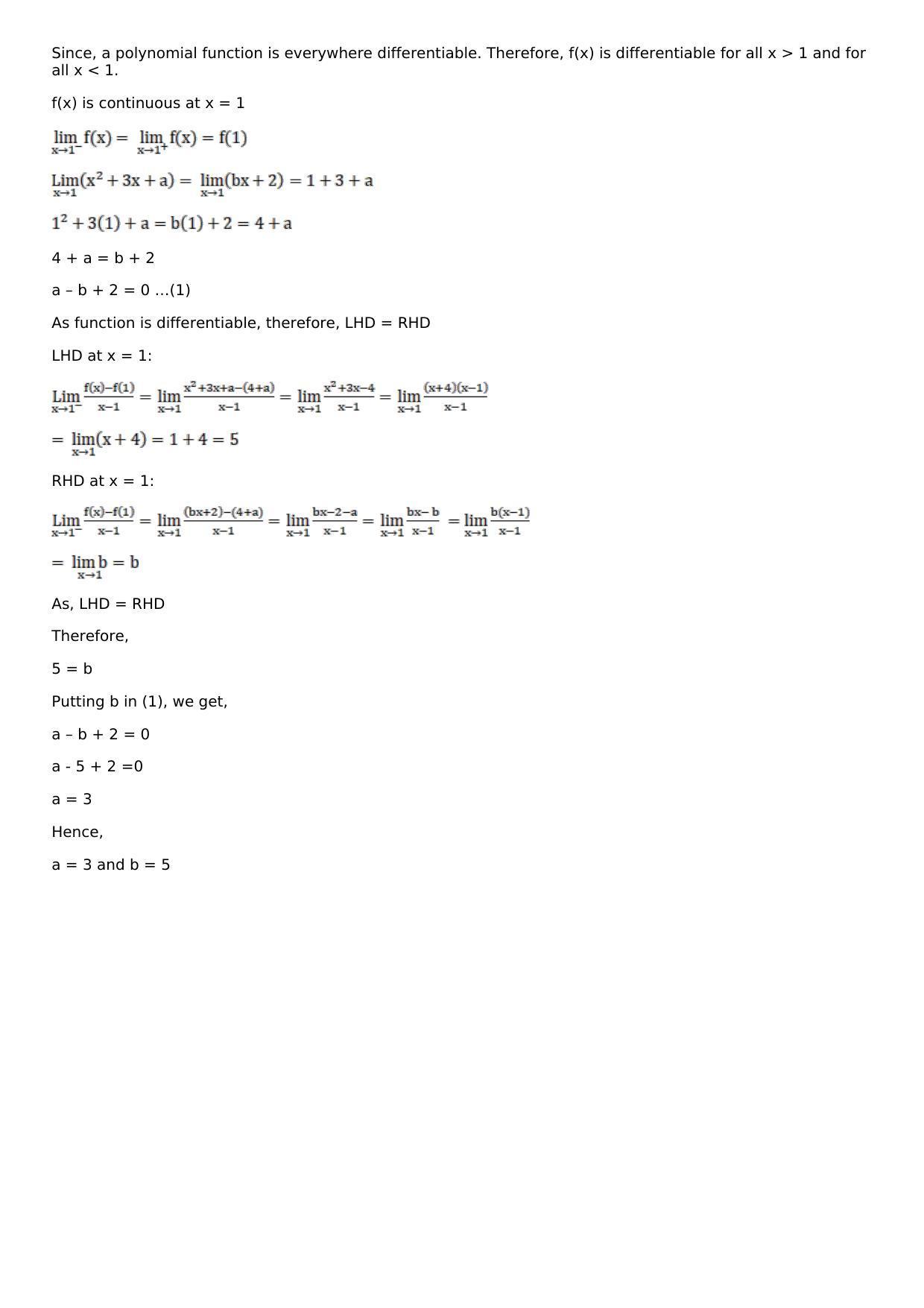 Chapter 9: Continuity and Differentiability Solutions: RS Aggarwal Class 12 Solutions - Page 24