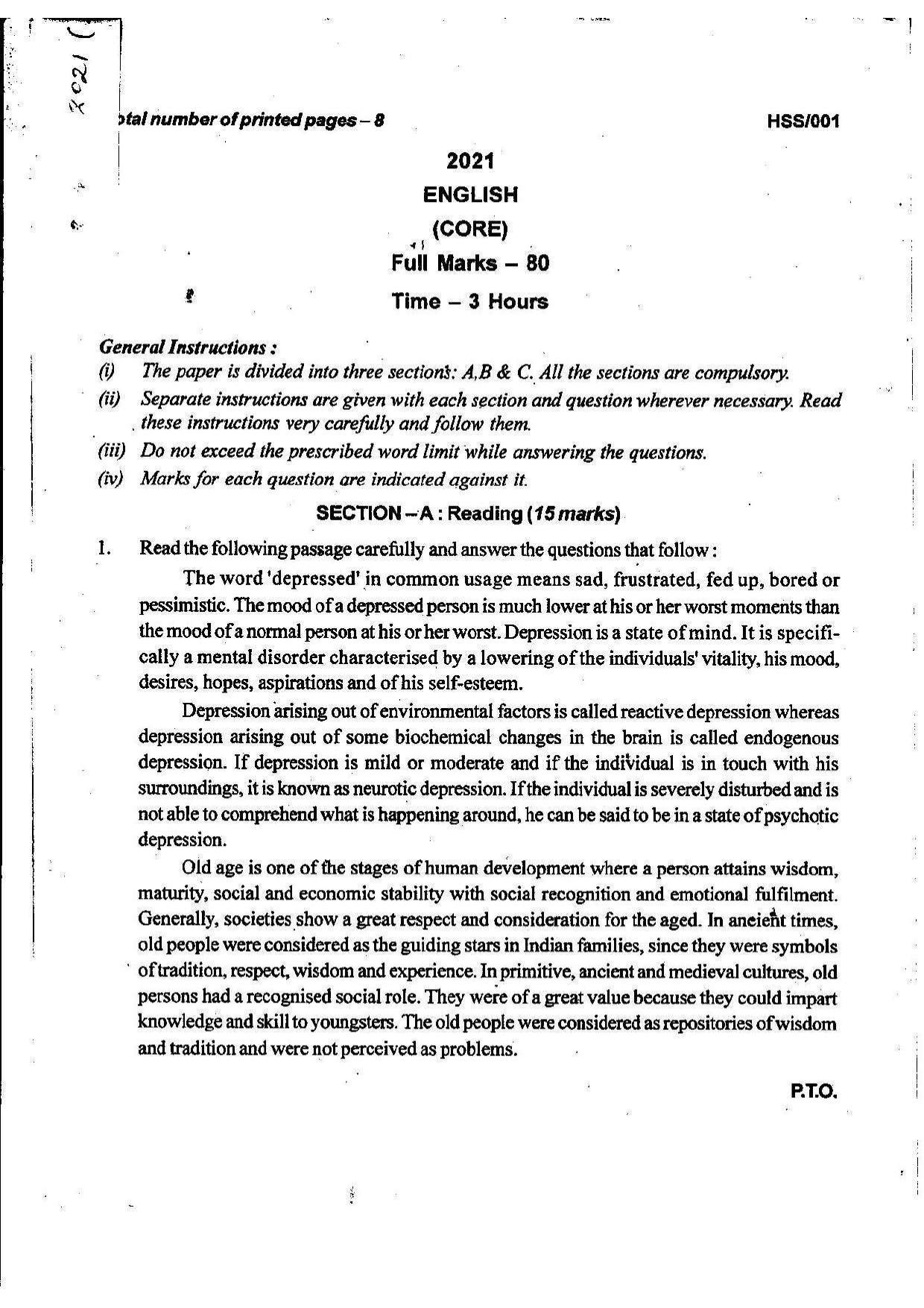 MBSE HSSLC 2021 Commerce Question Paper - Page 24