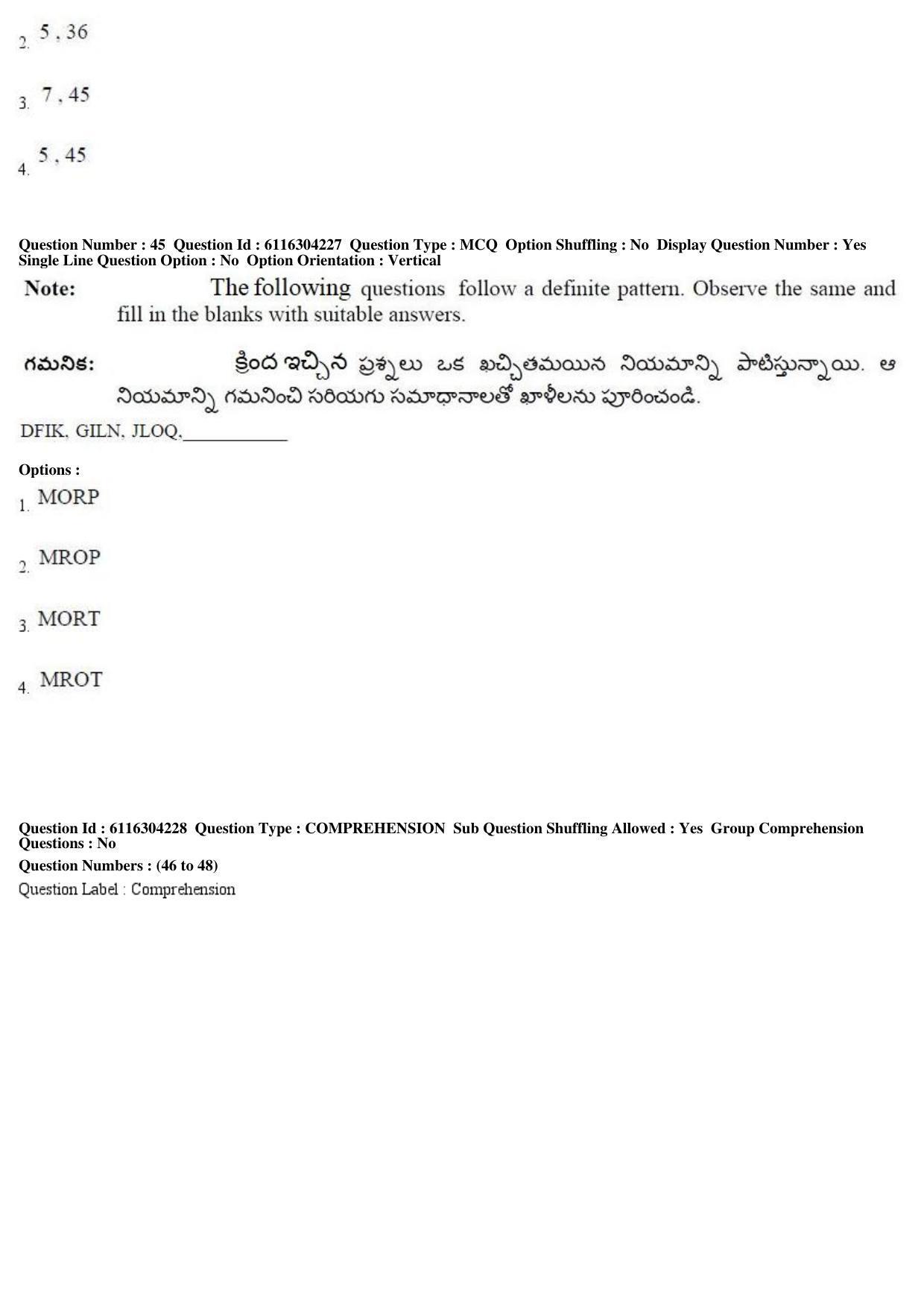 AP ICET 2018 - Shift 1 Question Paper With Preliminary Keys - Page 20