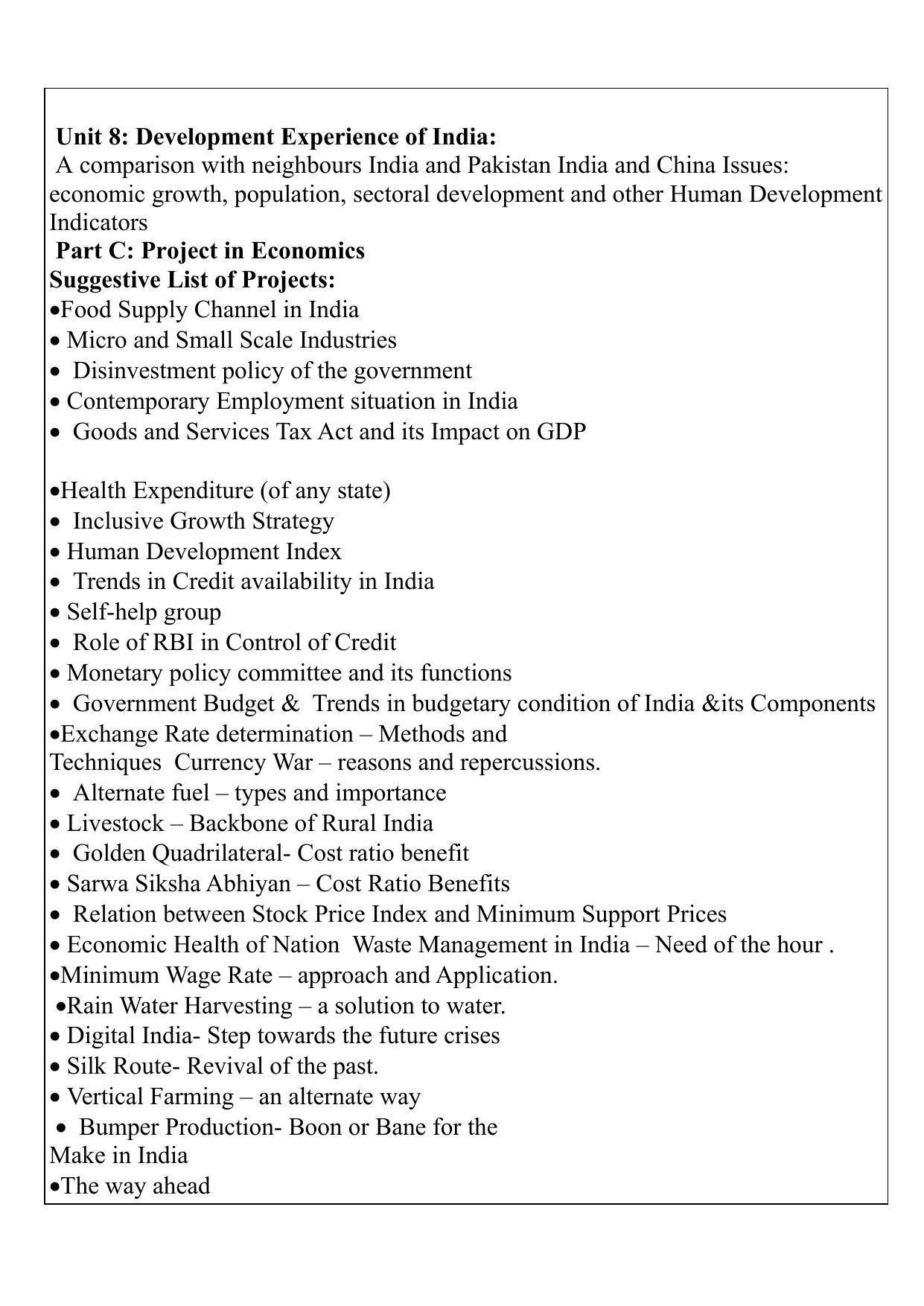 Edudel Class 12 Economics Syllabus - Page 3
